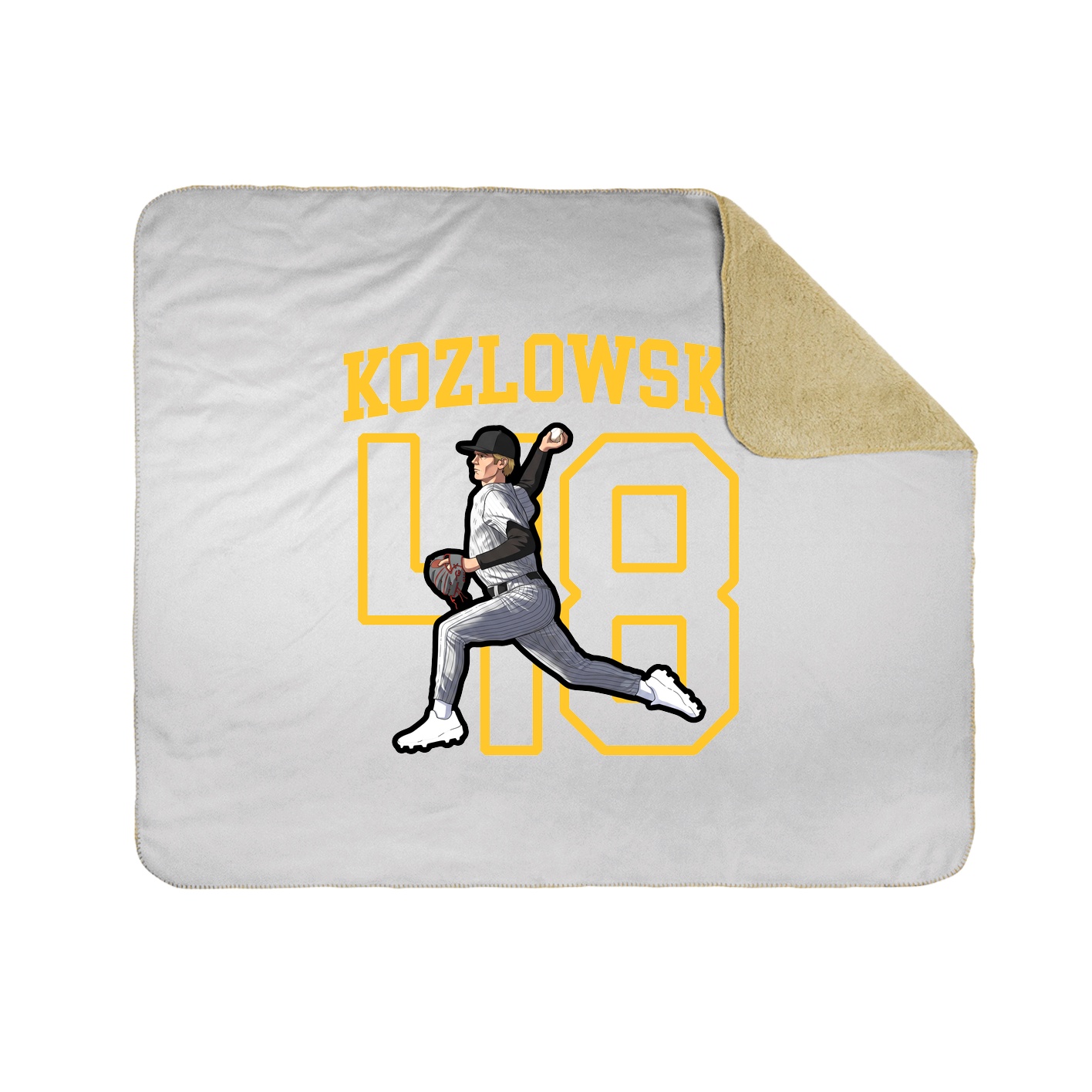 Throw Blanket — Shirsey in White