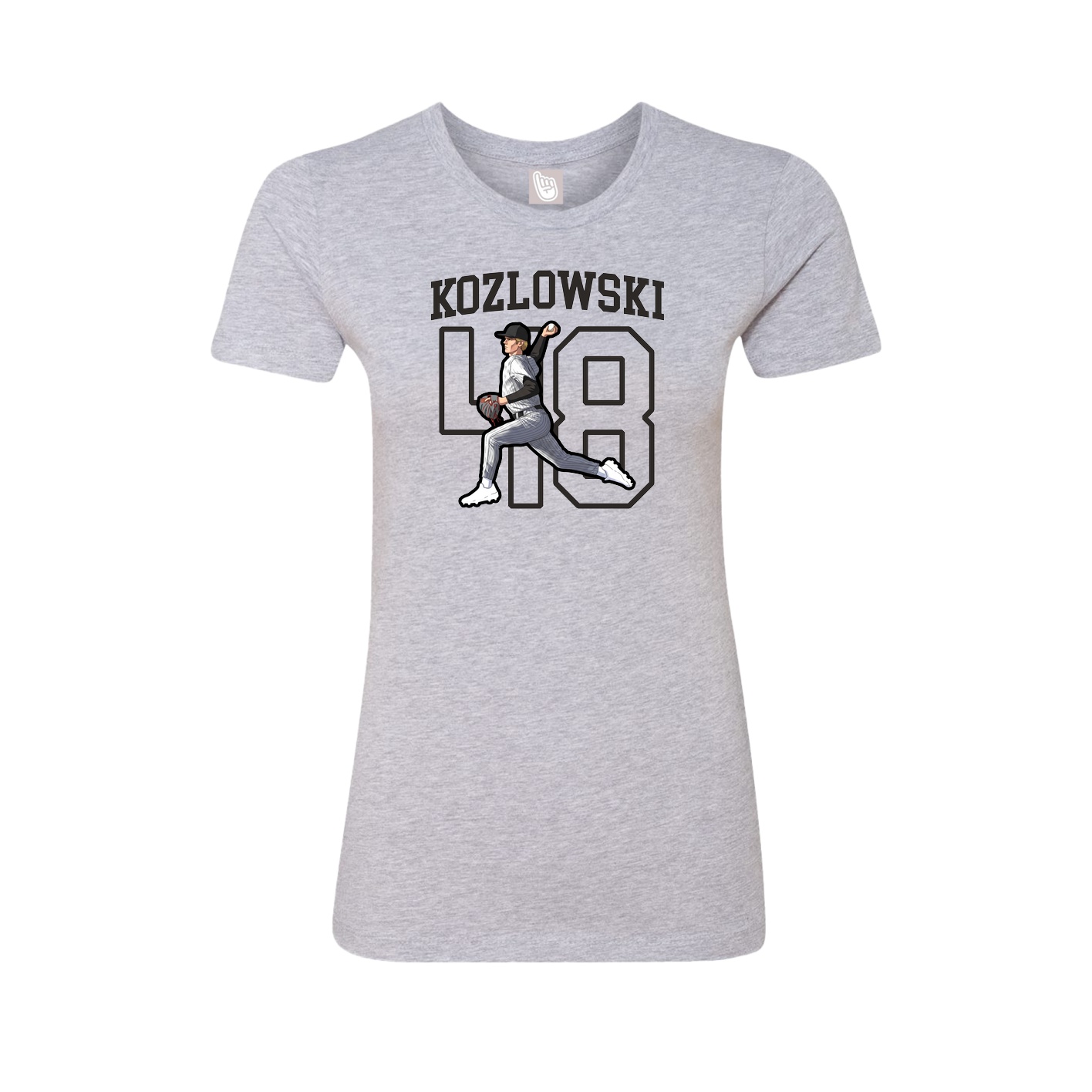 Fitted Women's Tee — Shirsey in Grey