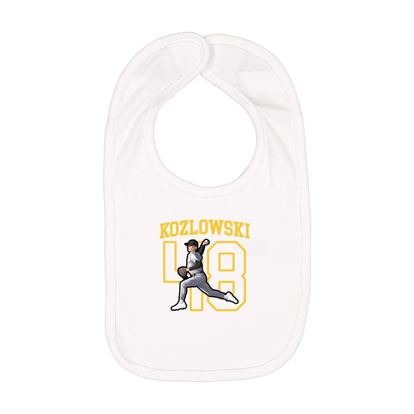 Infant Bib — Shirsey in White