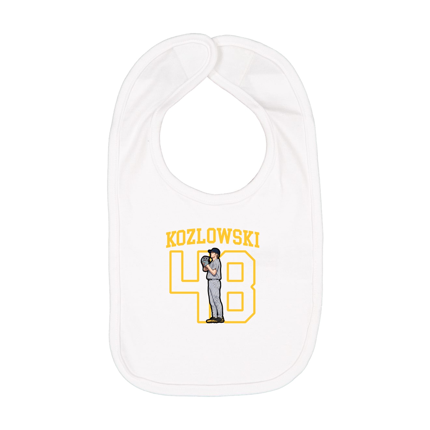 Infant Bib — Shirsey in White