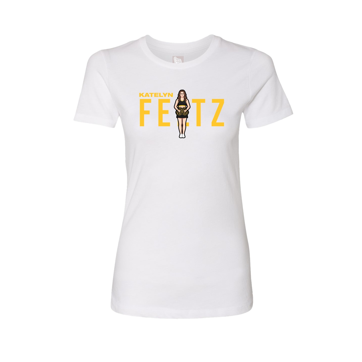 Womens Tee — Player Name in White