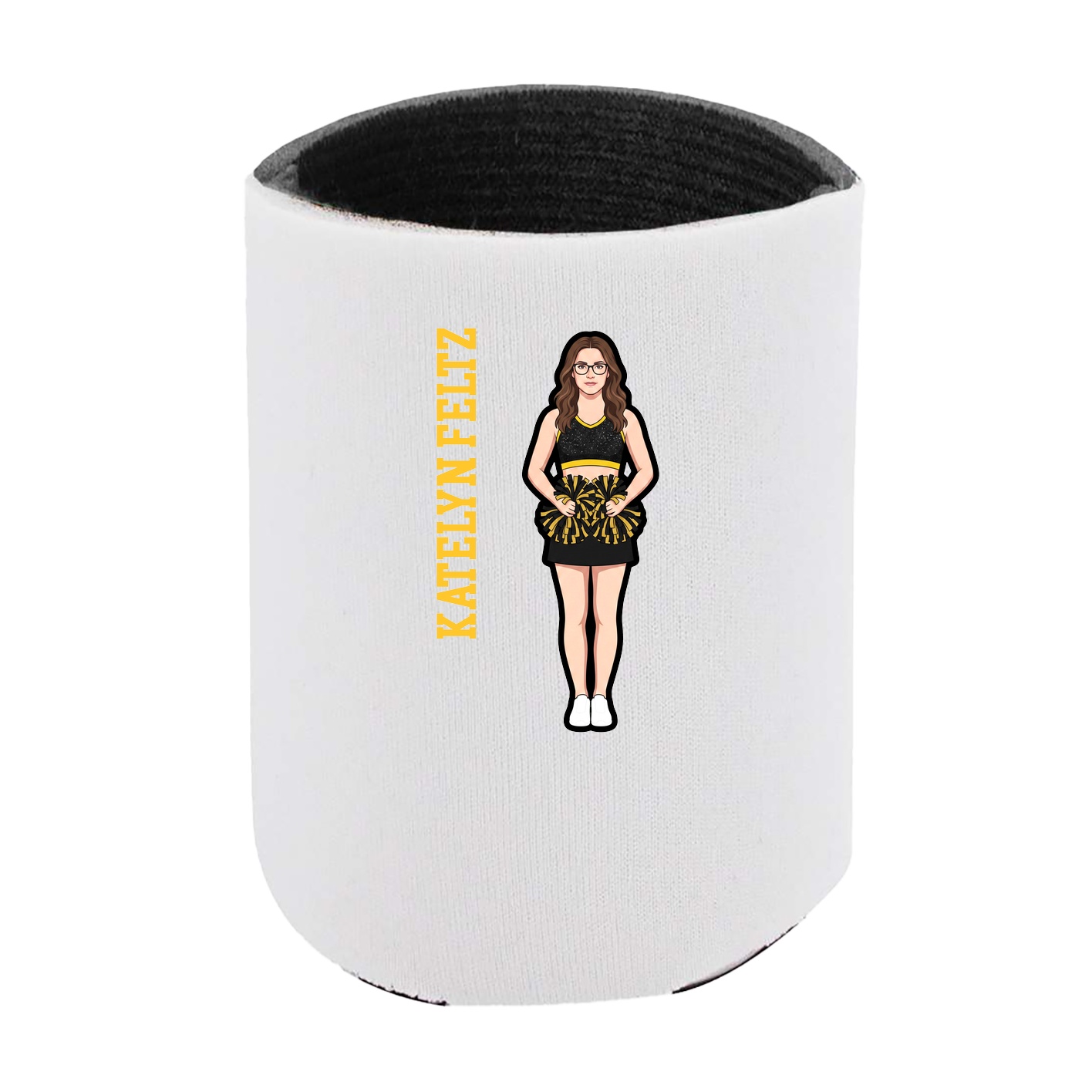 Can Holder — Name Vertical in White