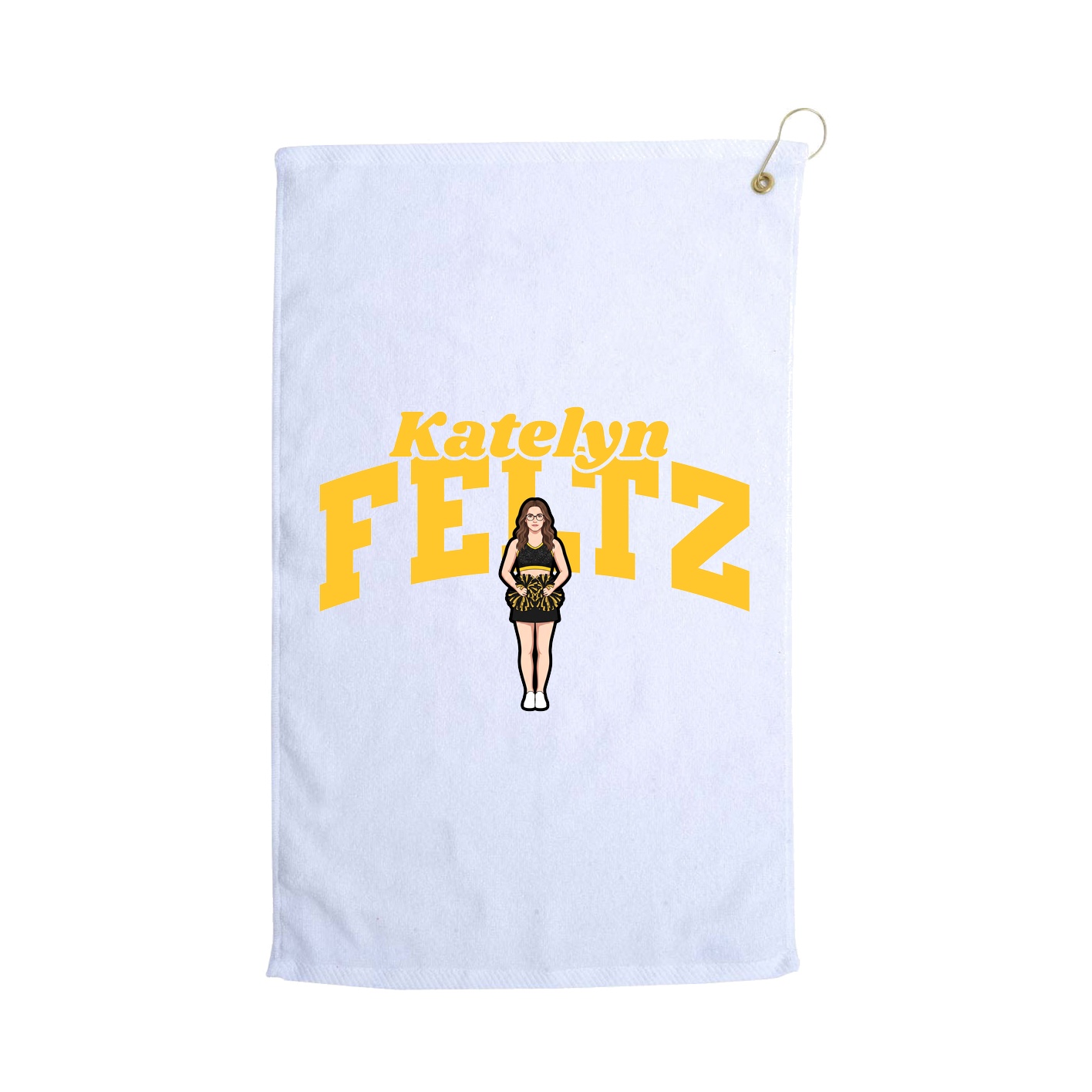 Golf Towel — Signature Arch in White