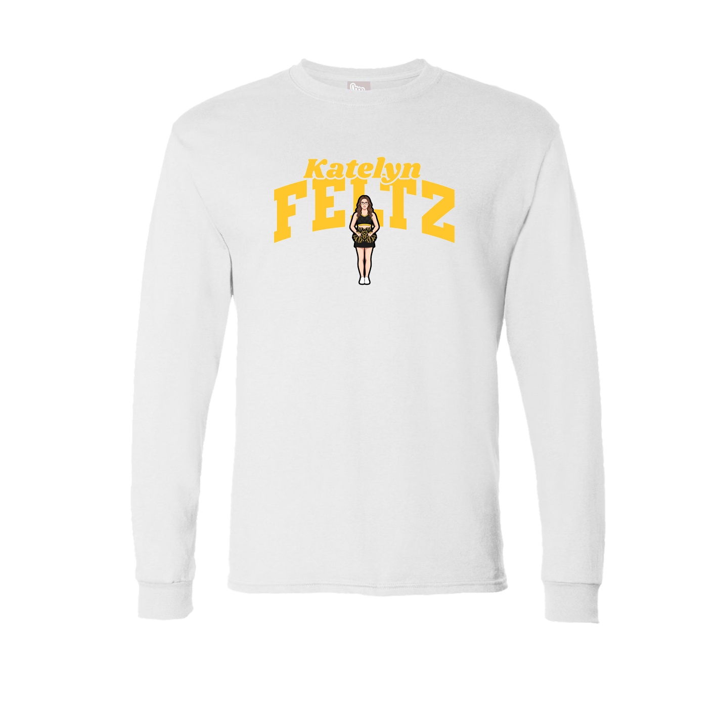 Long Sleeve Tee — Signature Arch in White
