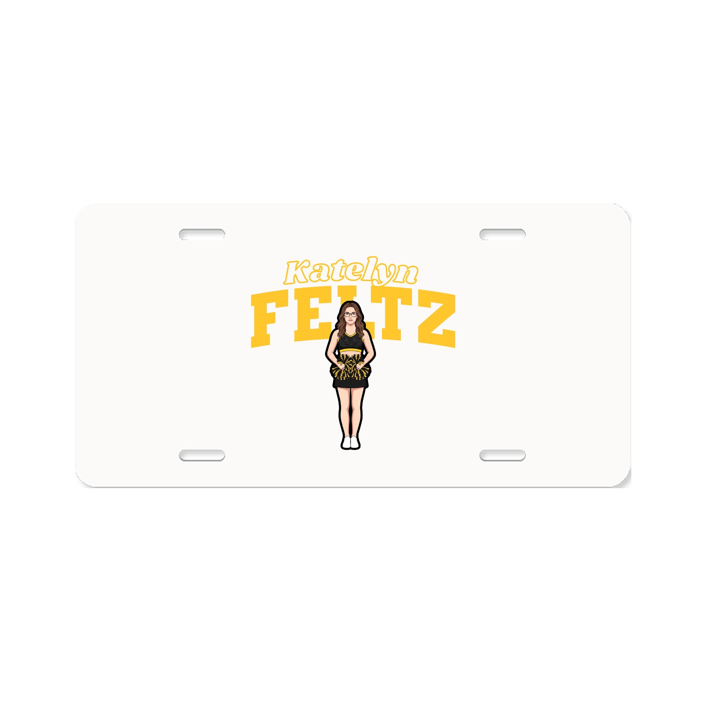 License Plate — Name Arch in Classic