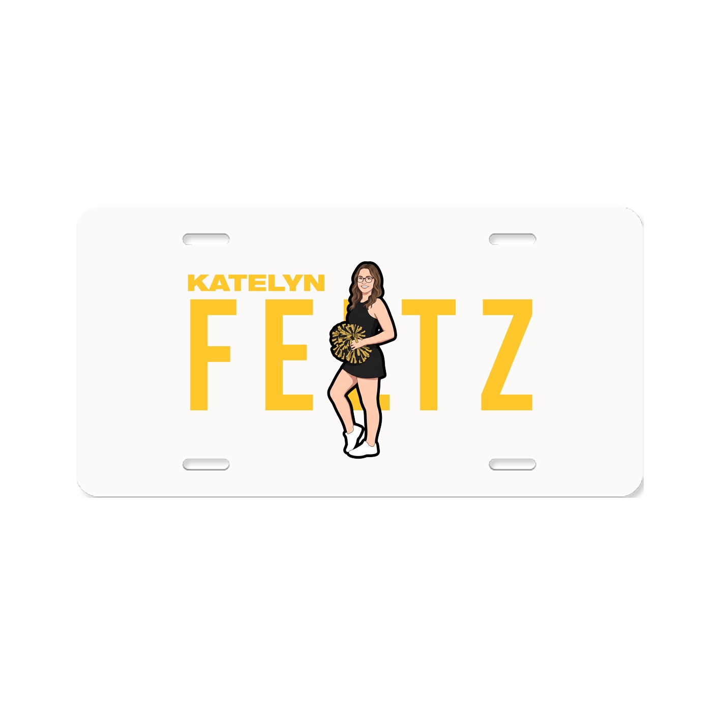 License Plate — Player Name in Classic