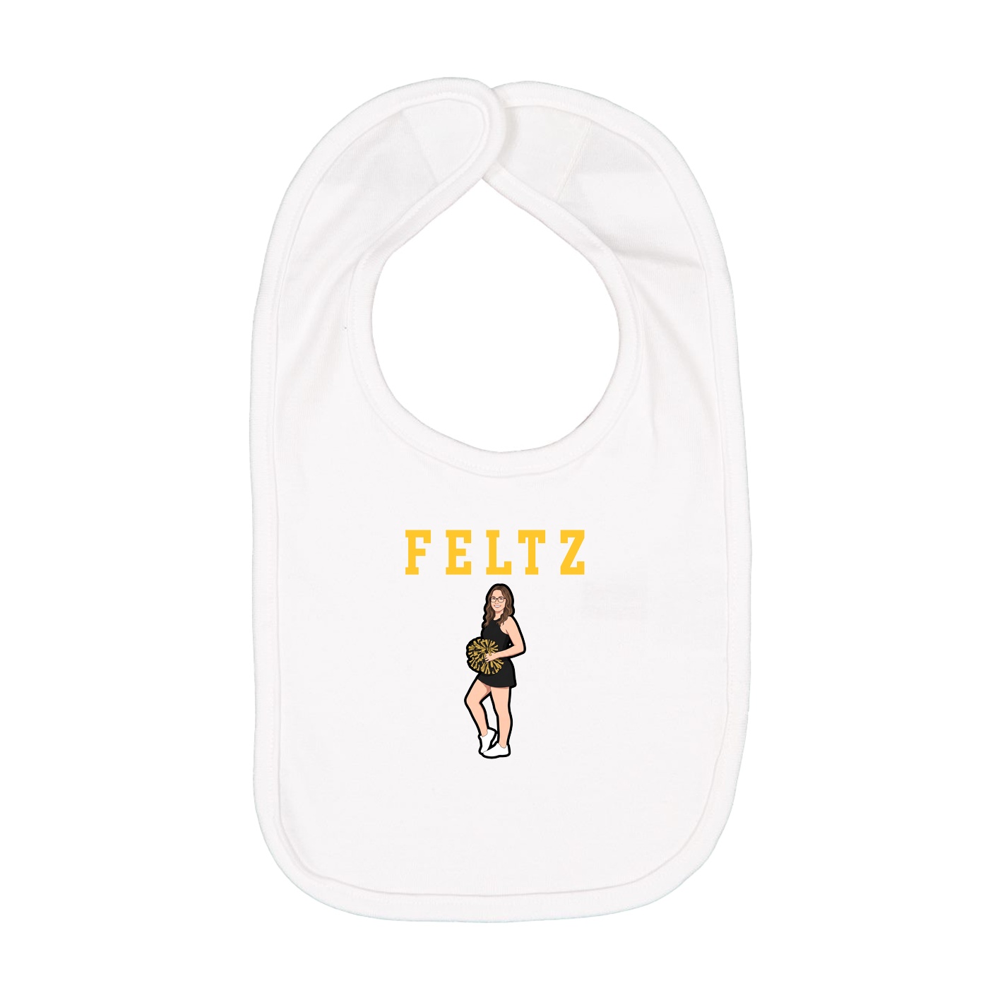 Infant Bib — Shirsey in White