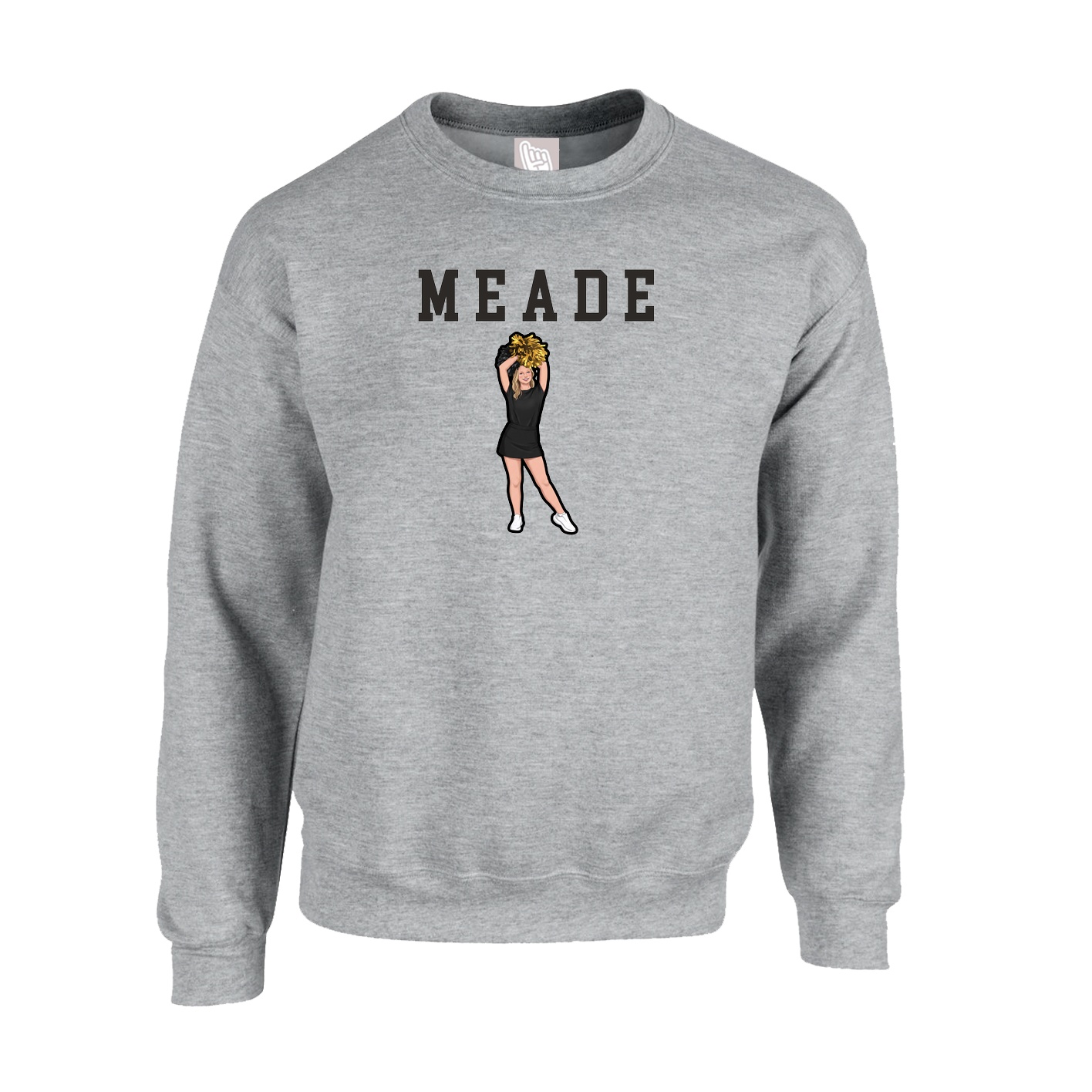 Fleece Crew — Shirsey in Grey