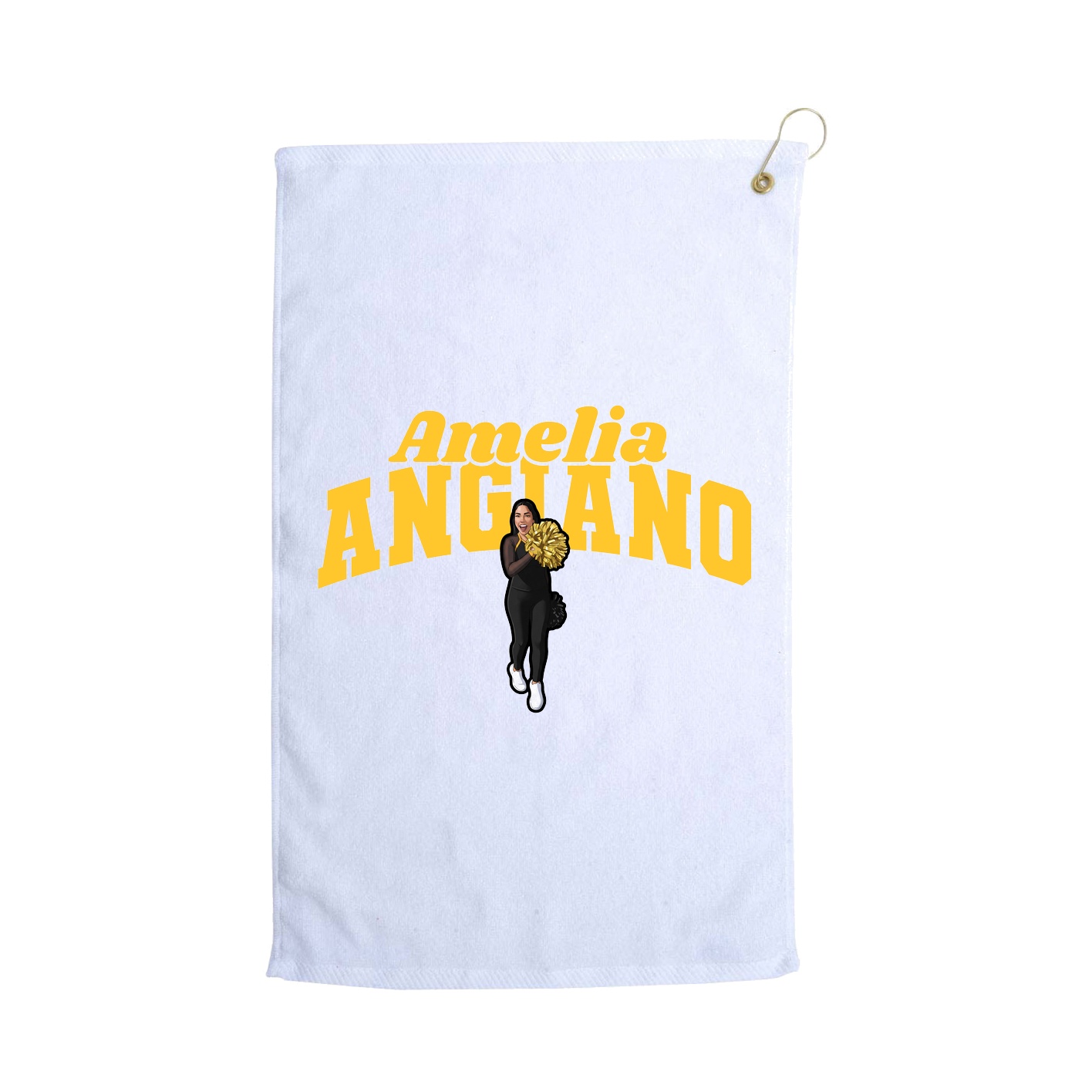Golf Towel — Signature Arch in White