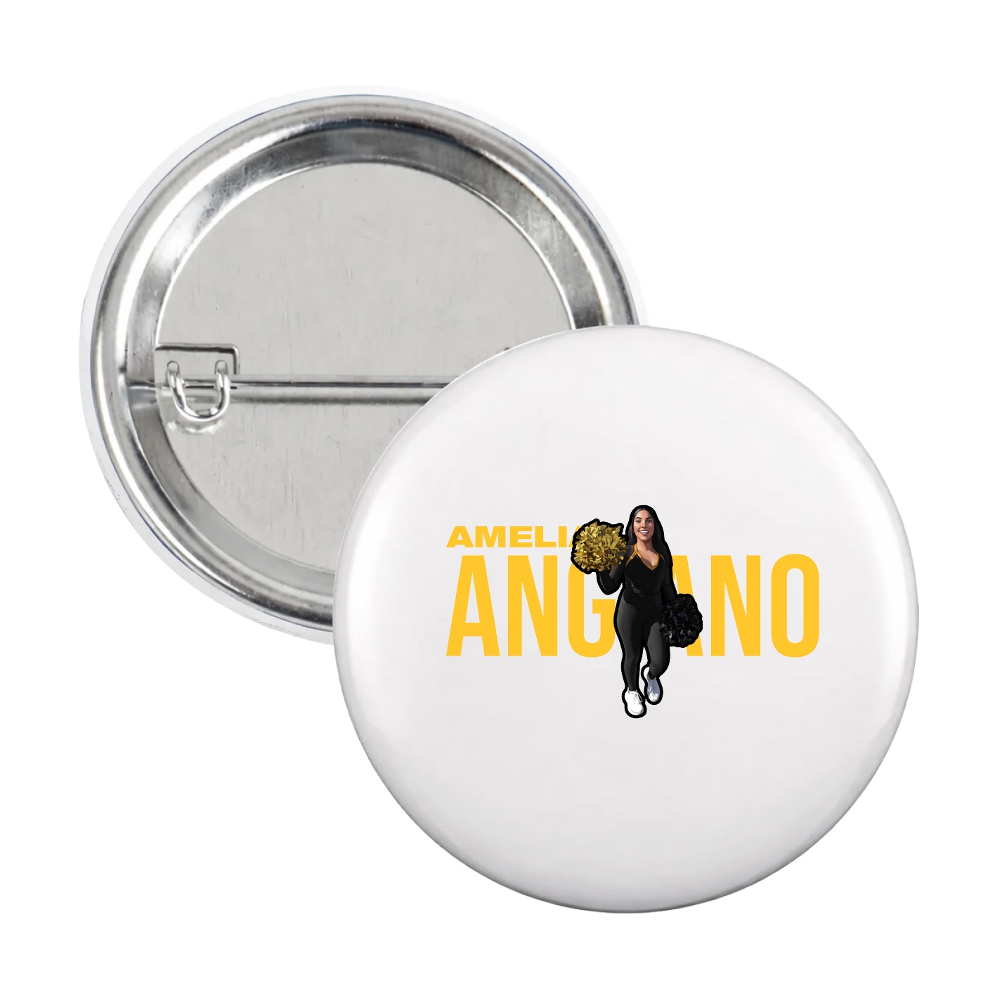 Game Day Button — Player Name in White