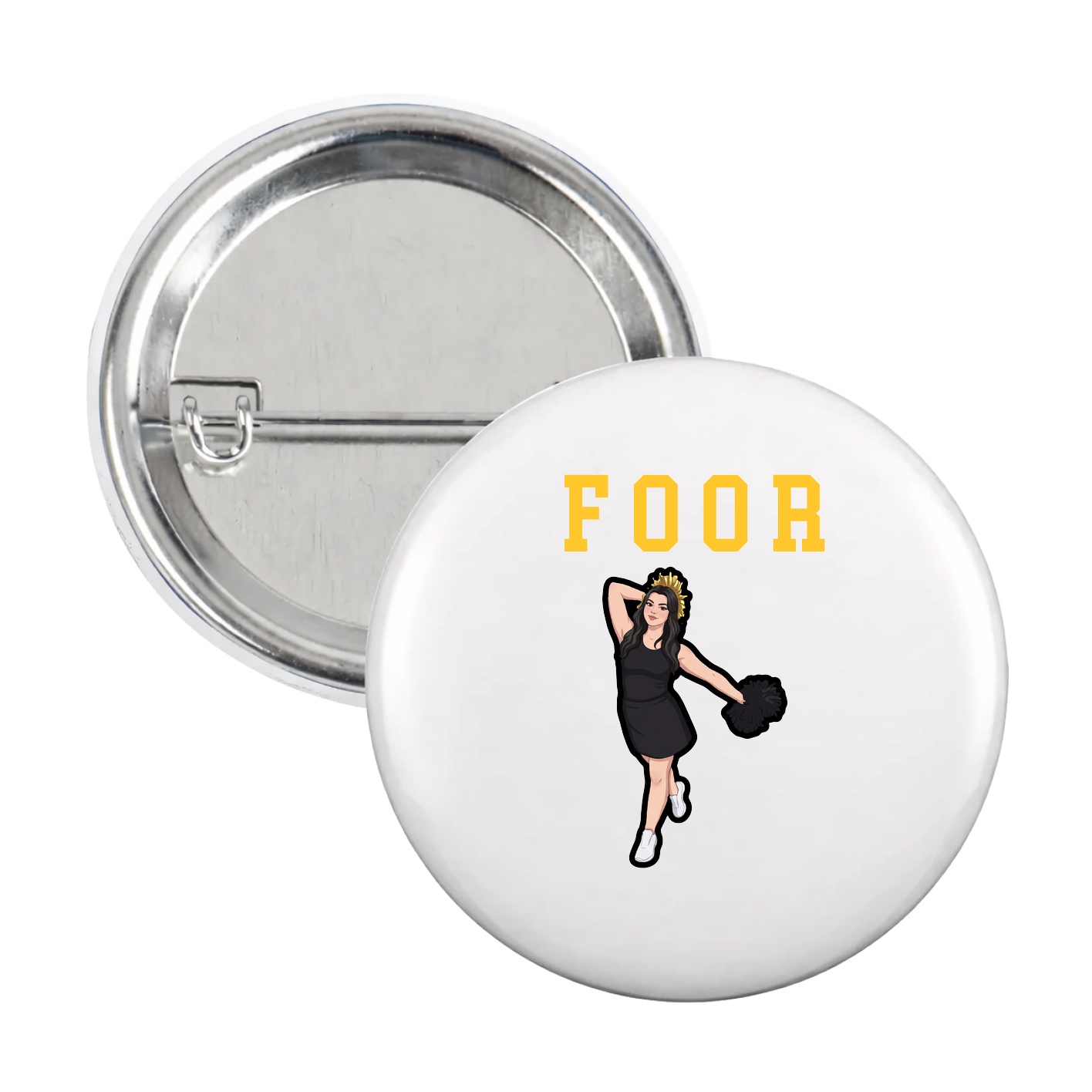 Game Day Button — Shirsey in White