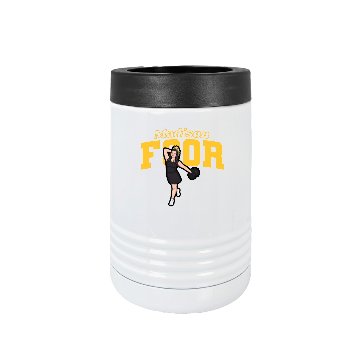 Beverage Holder — Name Arch in White