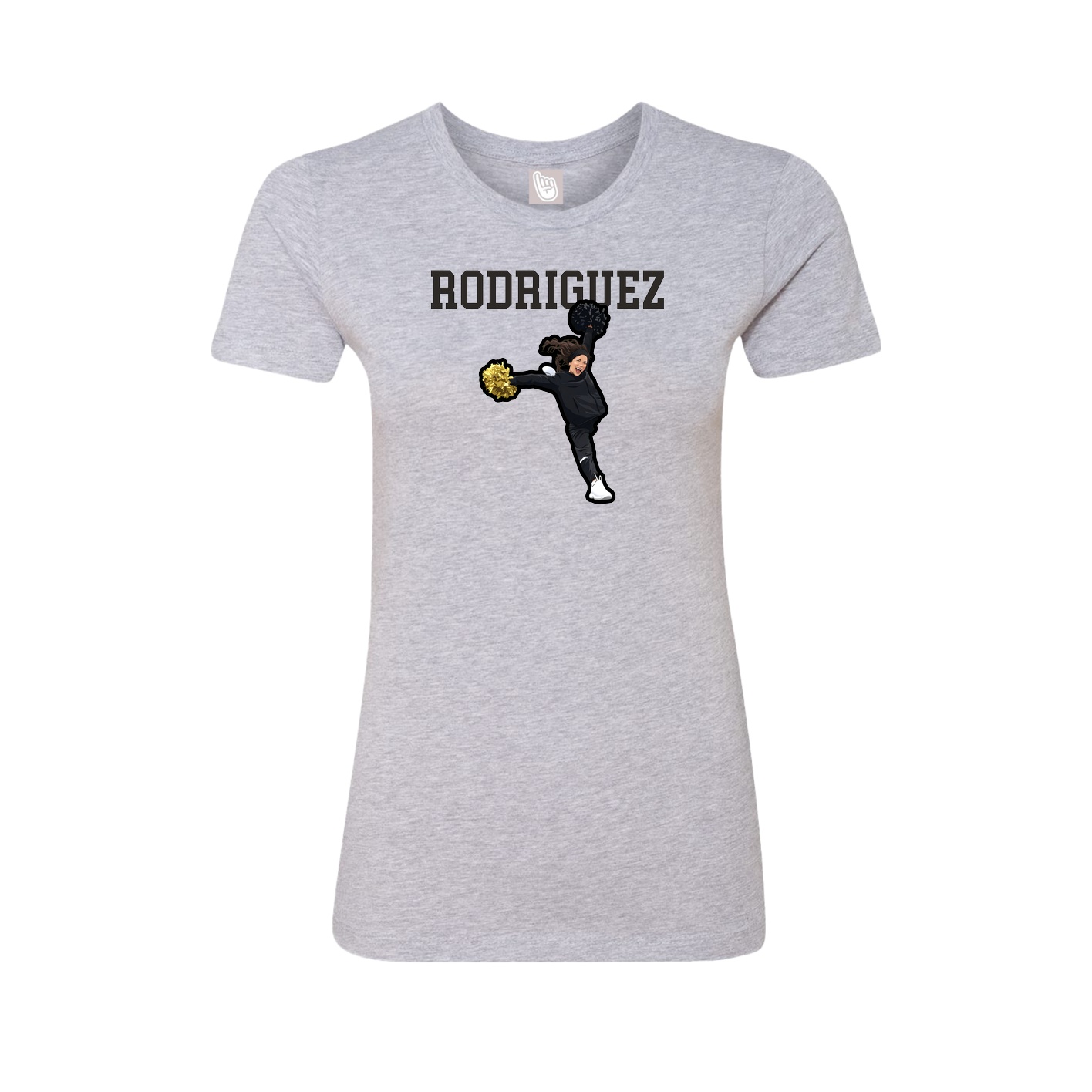 Fitted Women's Tee — Shirsey in Grey