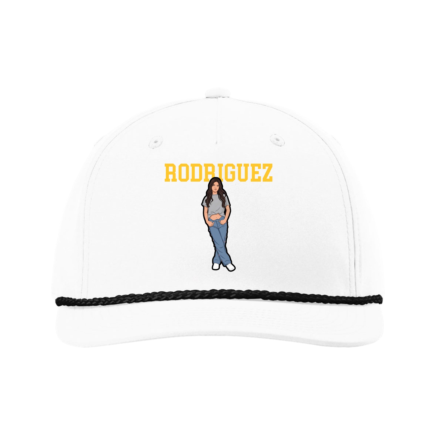 Five-Panel Classic Rope Cap — Shirsey in White