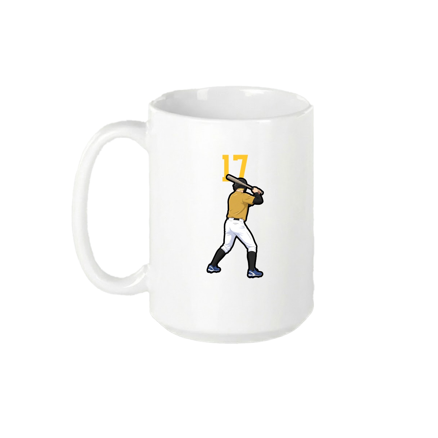 15oz Coffee Mug — Number Top in White