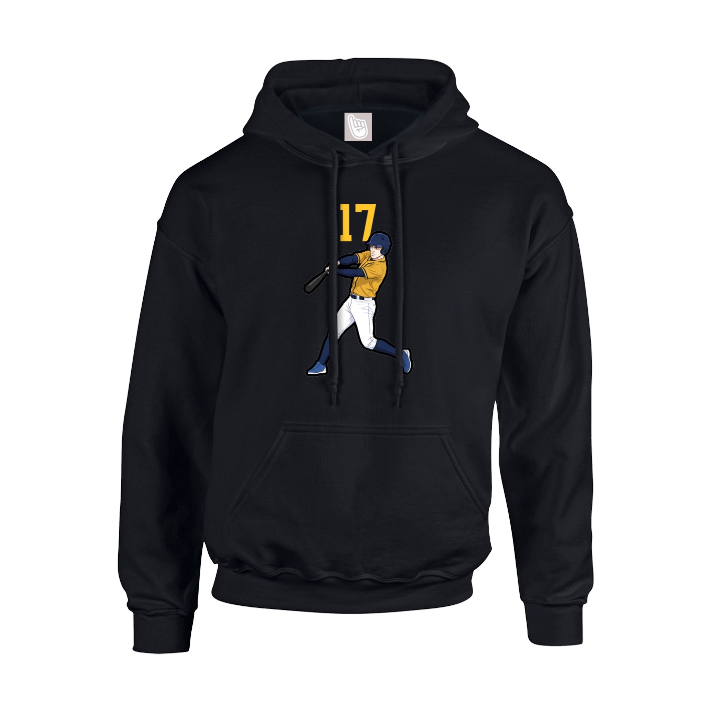 Youth Hoodie — Number Top in Black