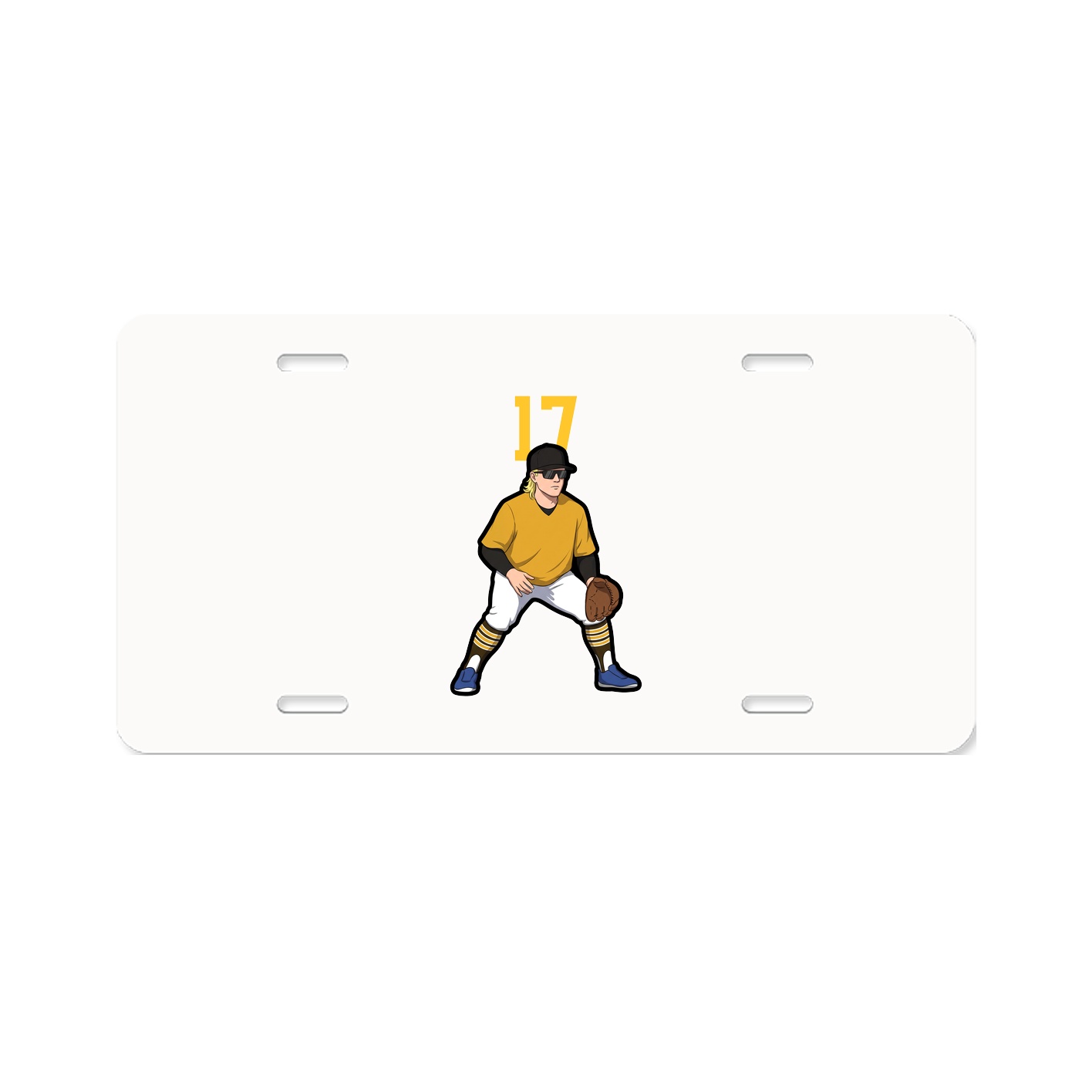 License Plate — Number Top in Classic