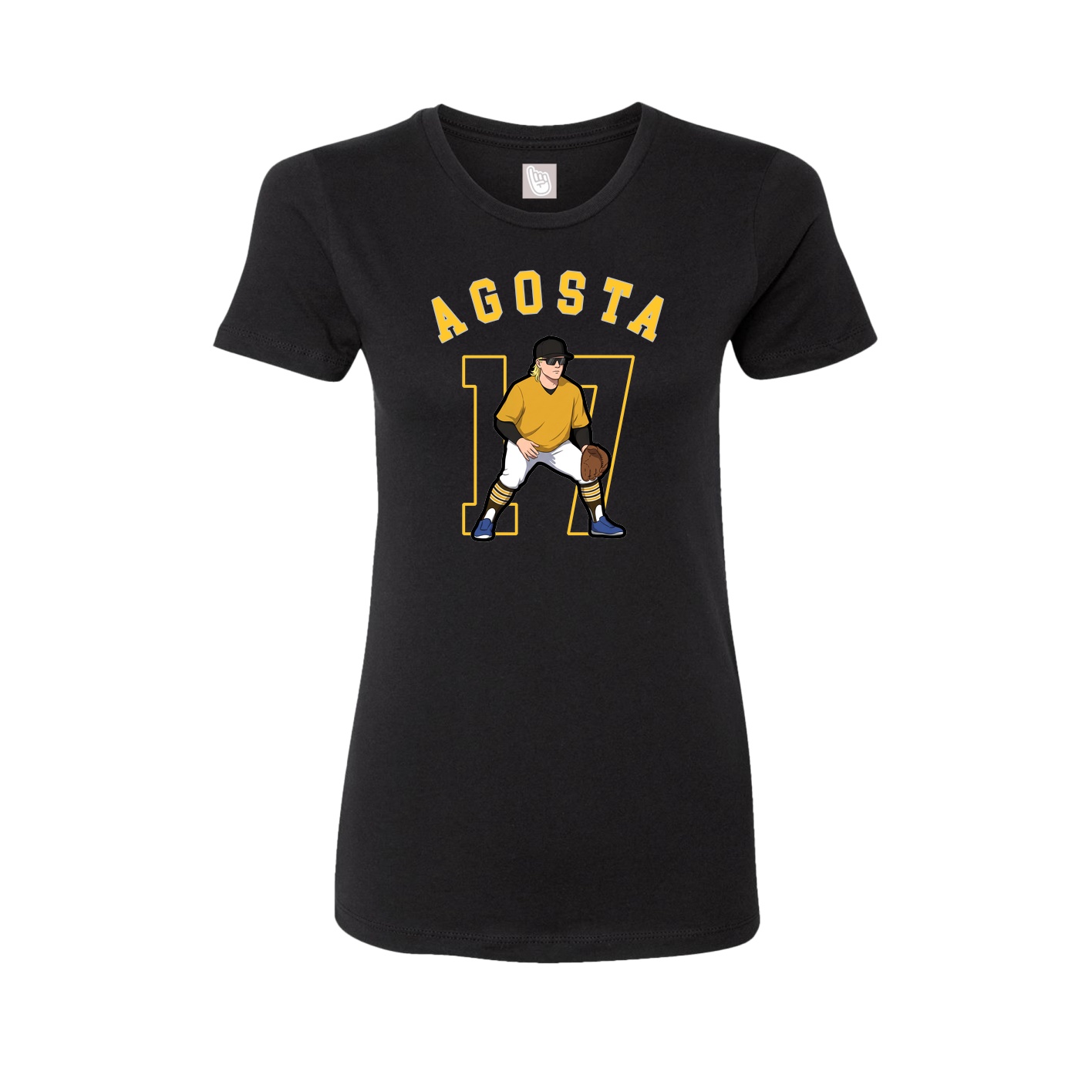 Fitted Women's Tee — Shirsey Arch in Black