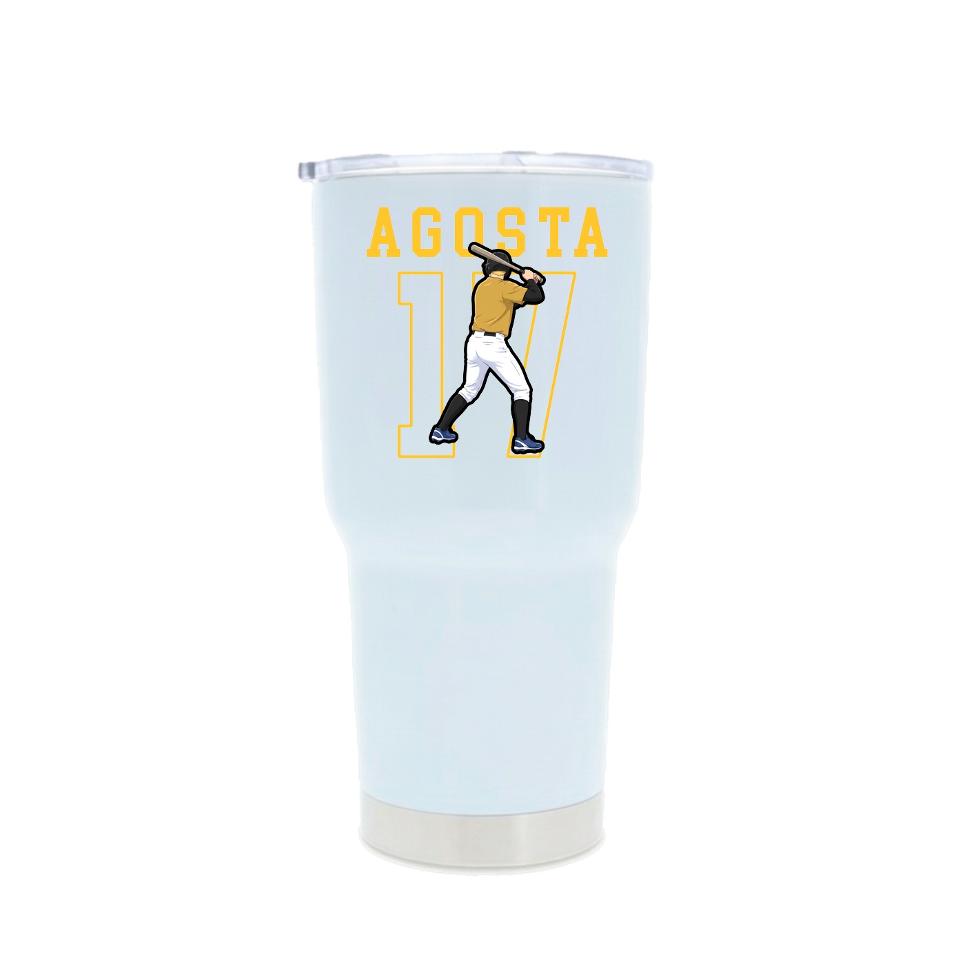 30oz Stainless Steel Tumbler — Shirsey in White