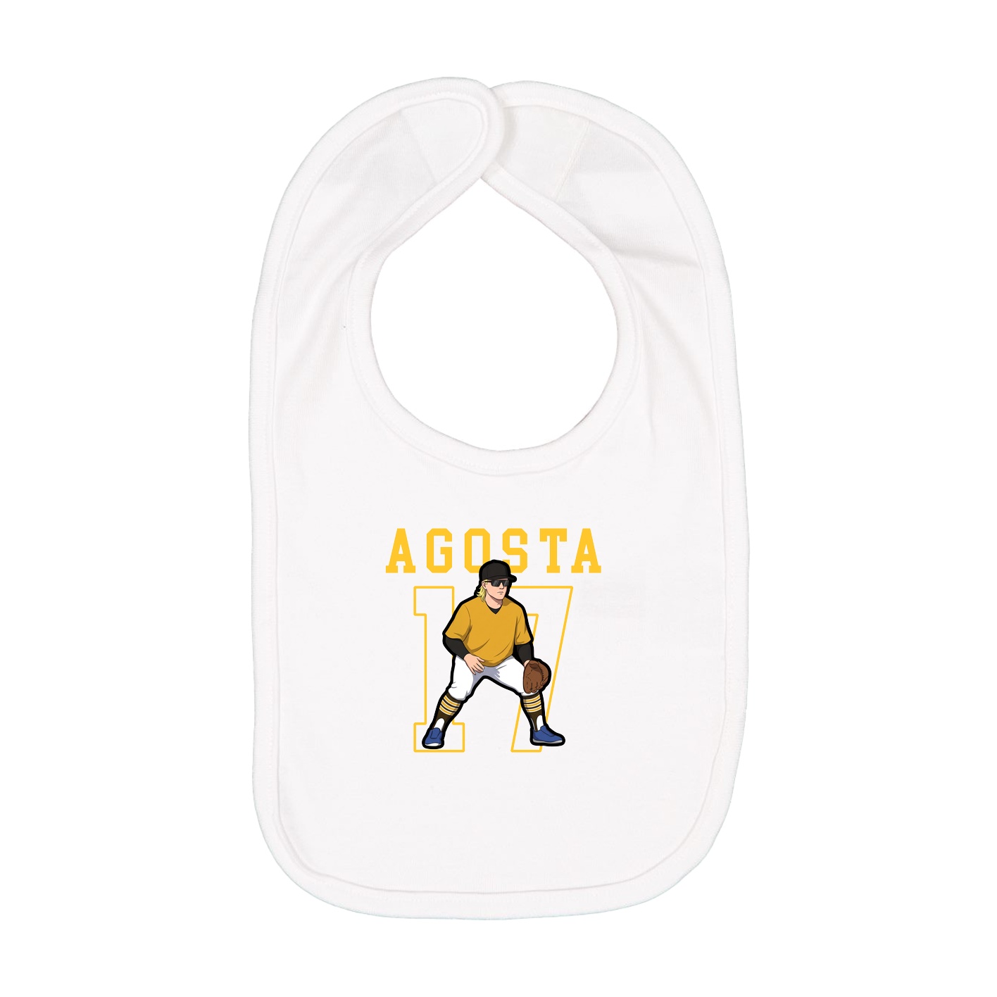 Infant Bib — Shirsey in White