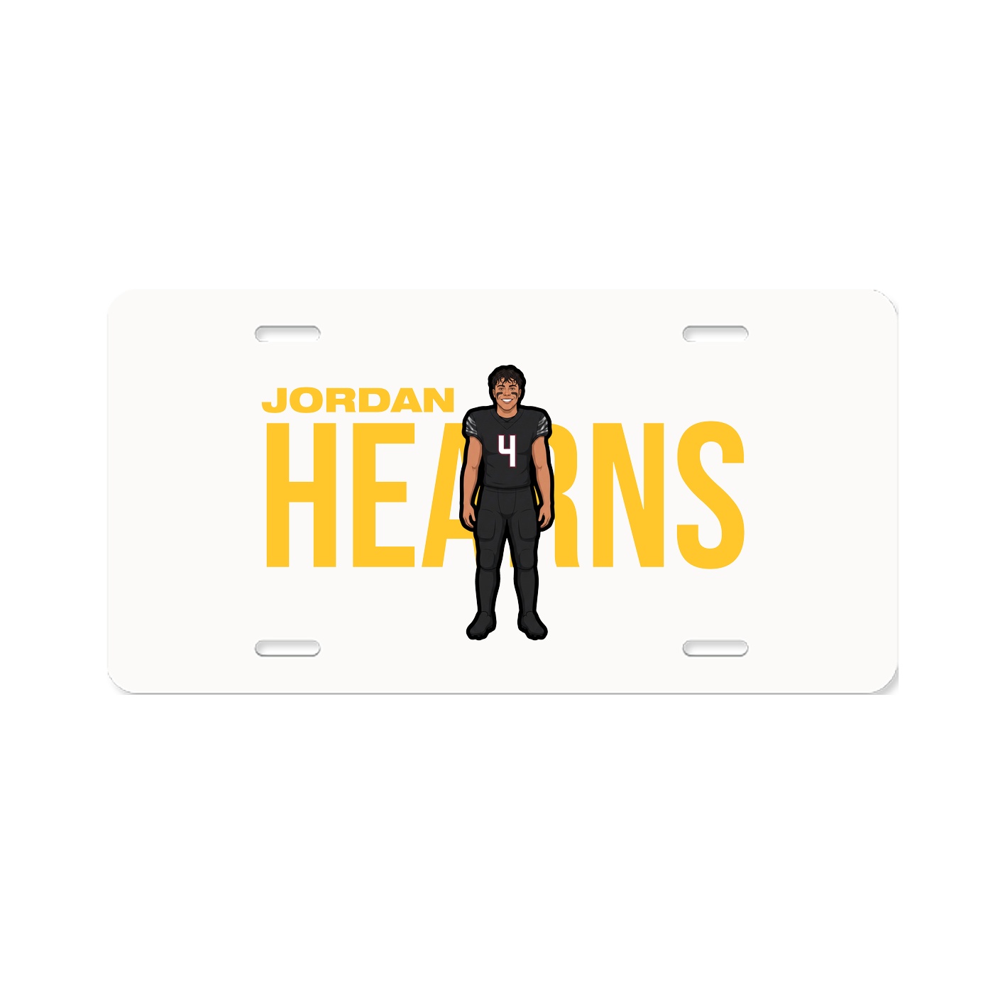 License Plate — Player Name in Classic