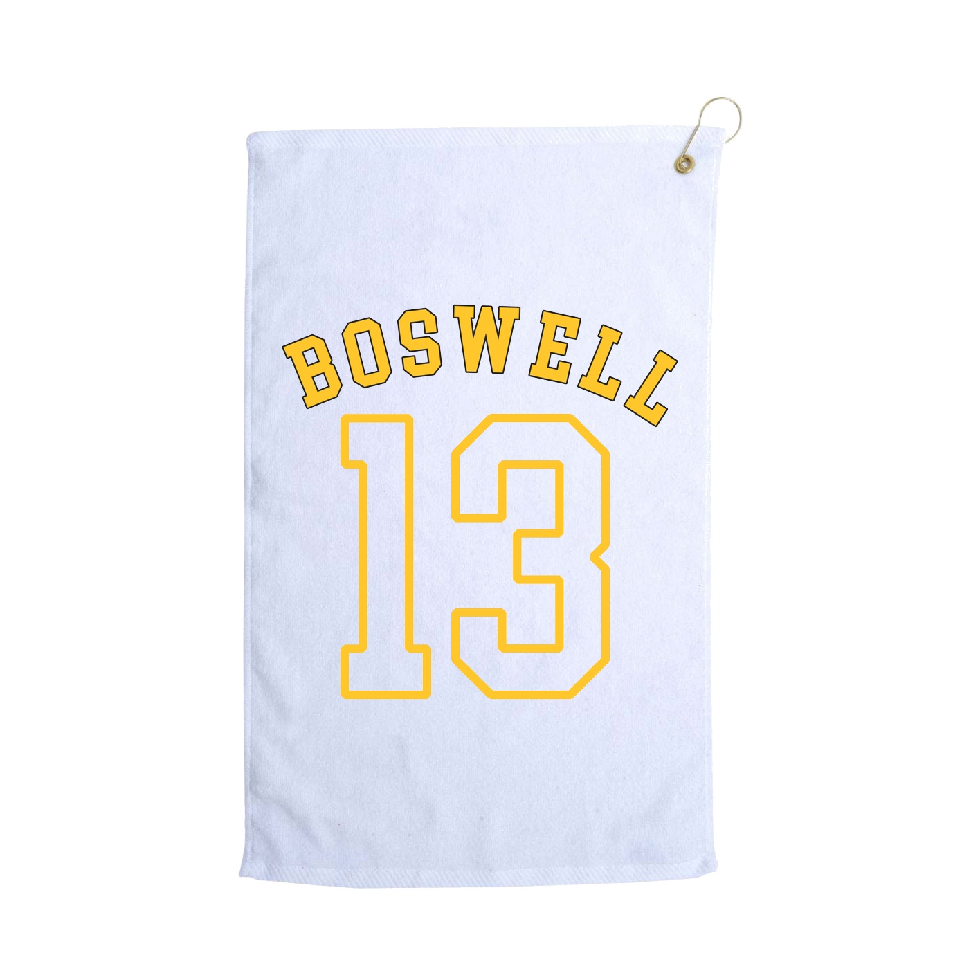 Golf Towel — Shirsey Arch in White