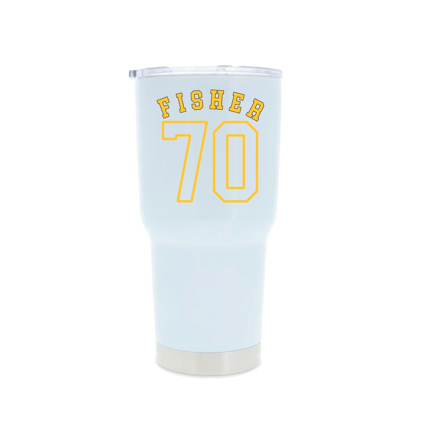30oz Stainless Steel Tumbler — Shirsey Arch in White