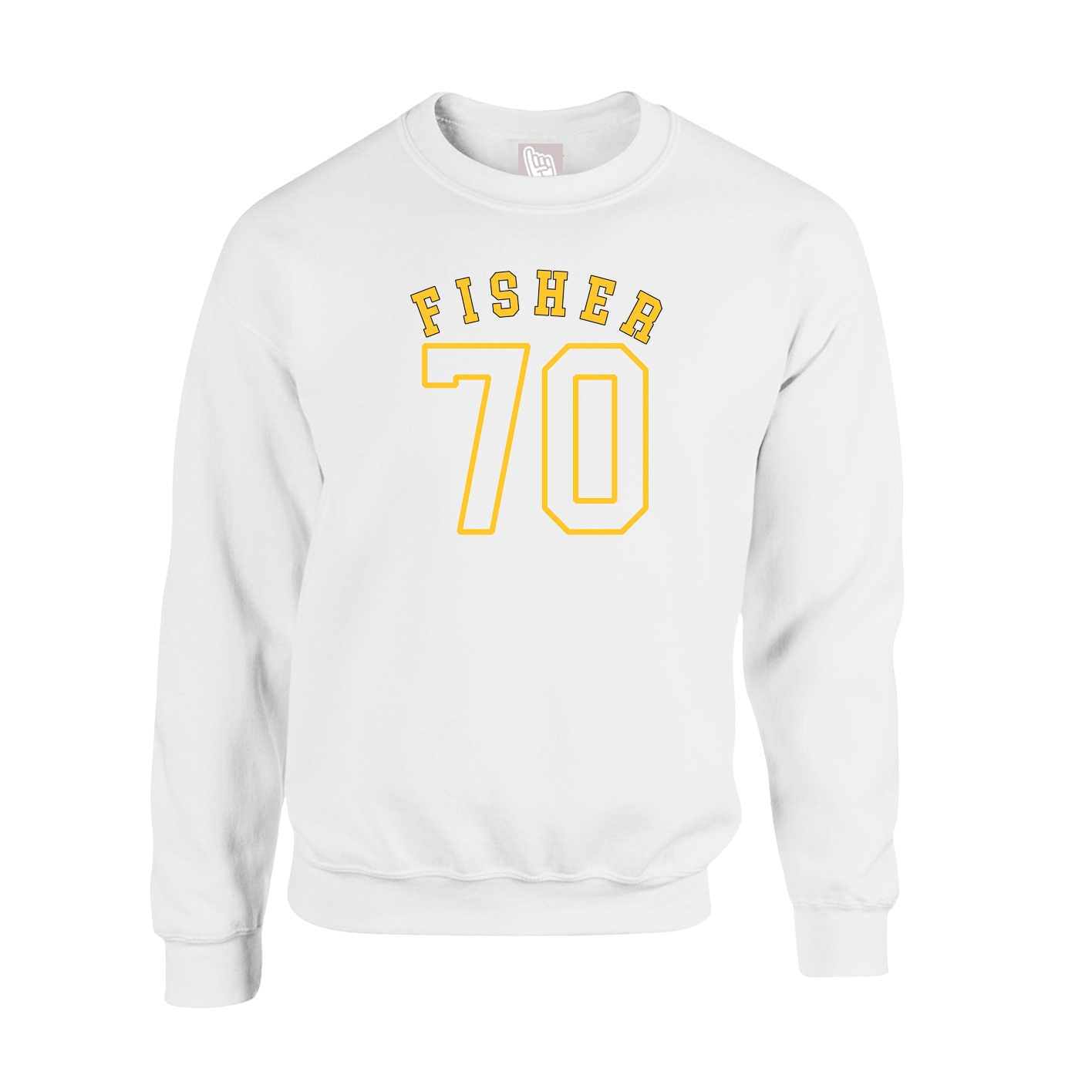 Fleece Crew — Shirsey Arch in White