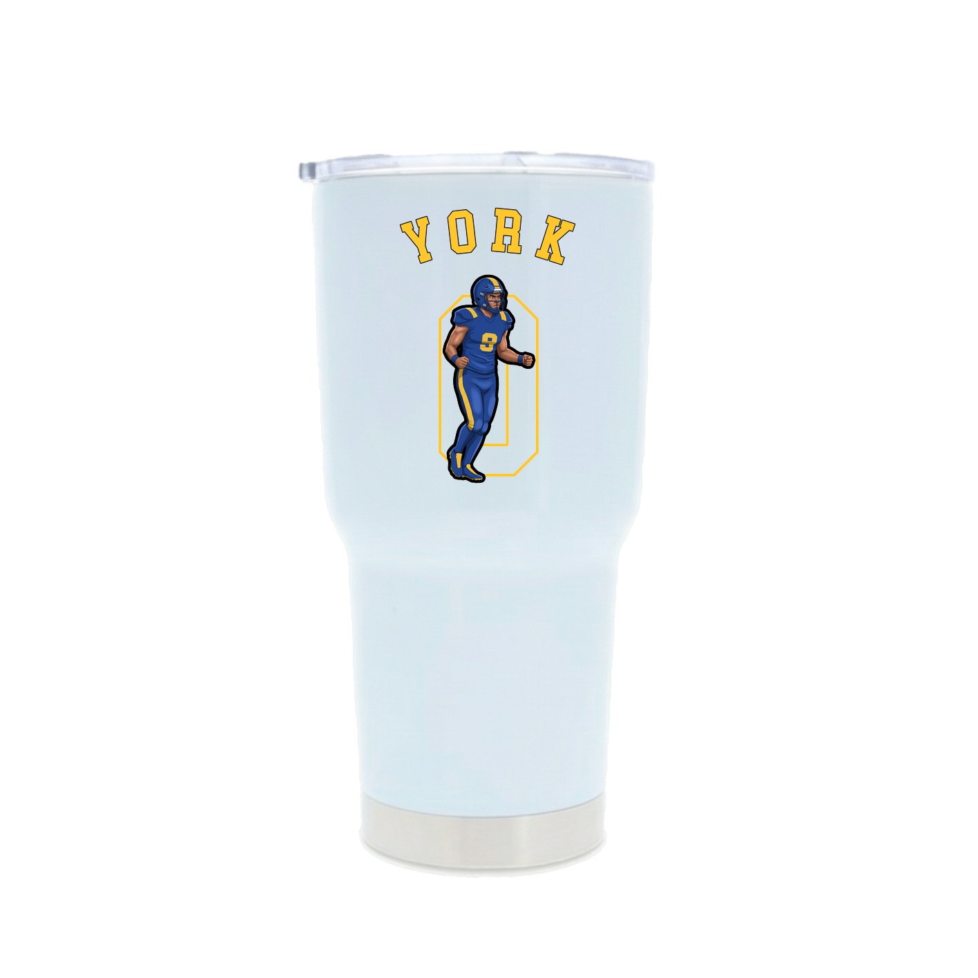 30oz Stainless Steel Tumbler — Shirsey Arch in White