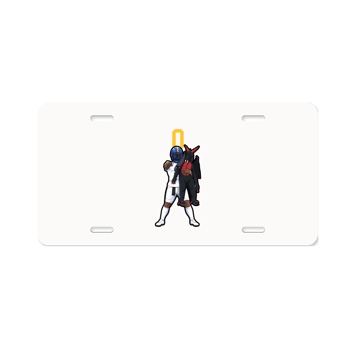 License Plate — Number Top in Classic
