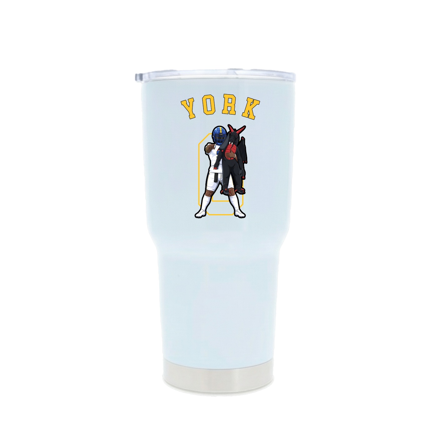 30oz Stainless Steel Tumbler — Shirsey Arch in White