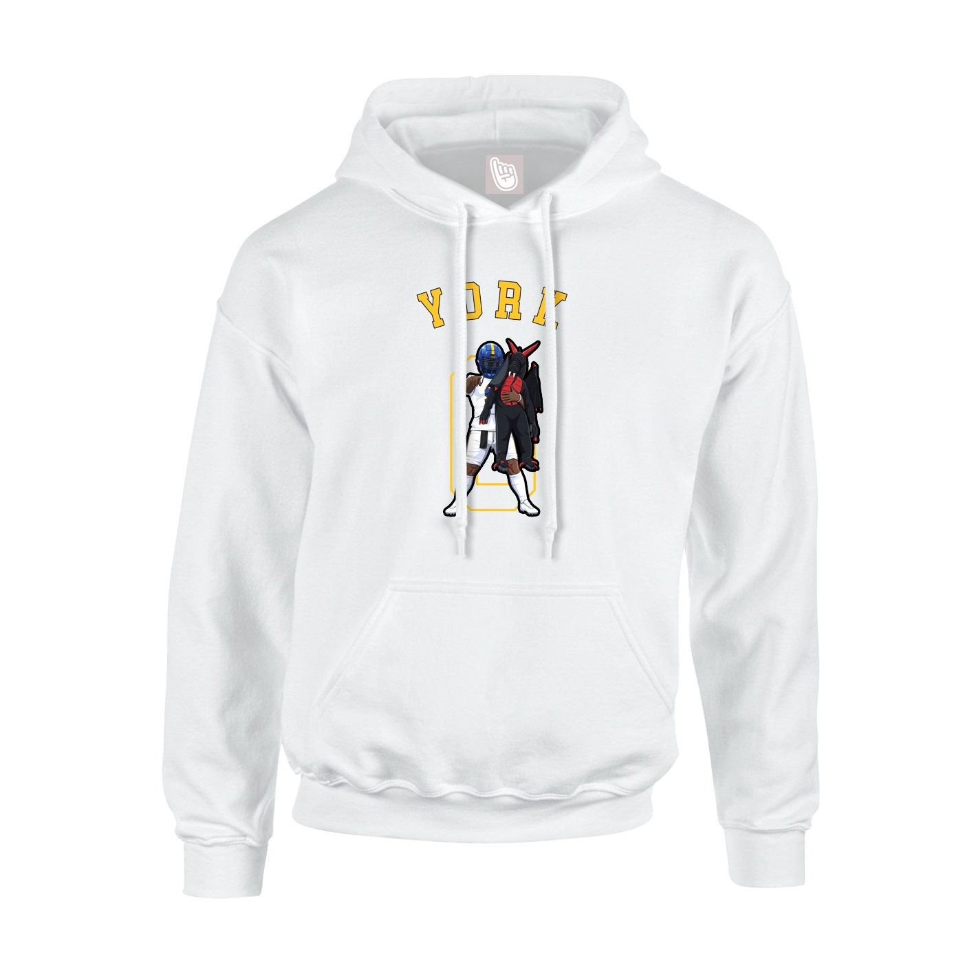 Youth Hoodie — Shirsey Arch in White