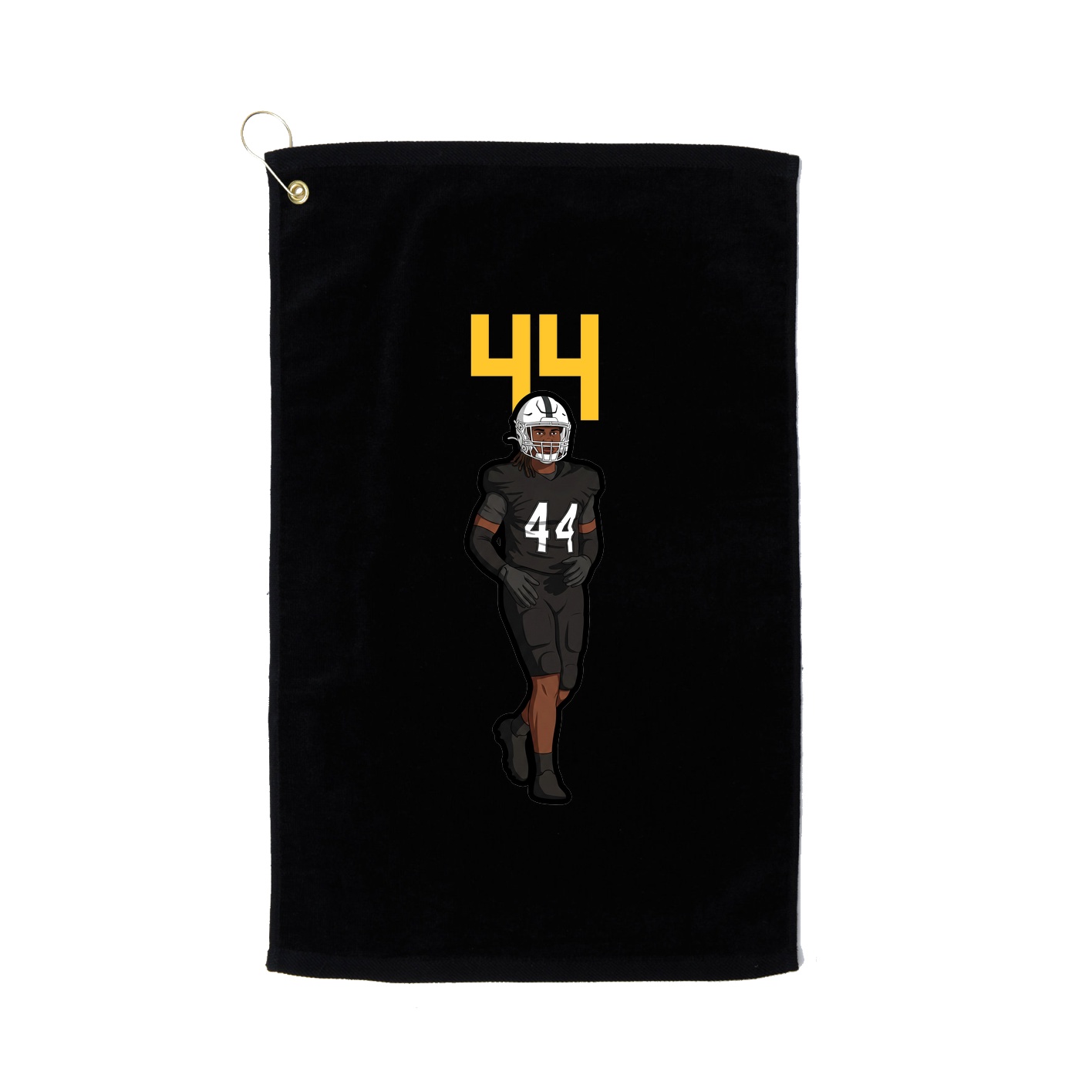 Golf Towel — Number Top in Black