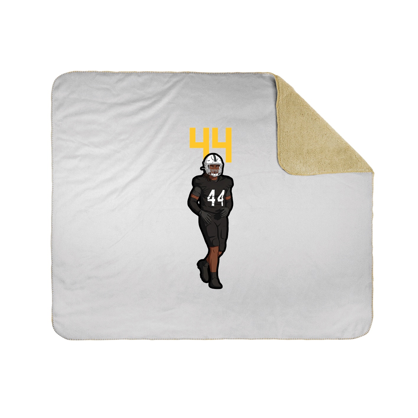 Throw Blanket — Number Top in White