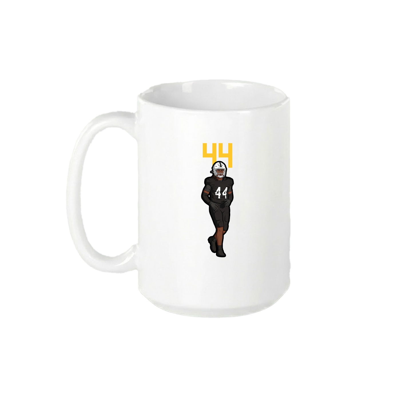 15oz Coffee Mug — Number Top in White