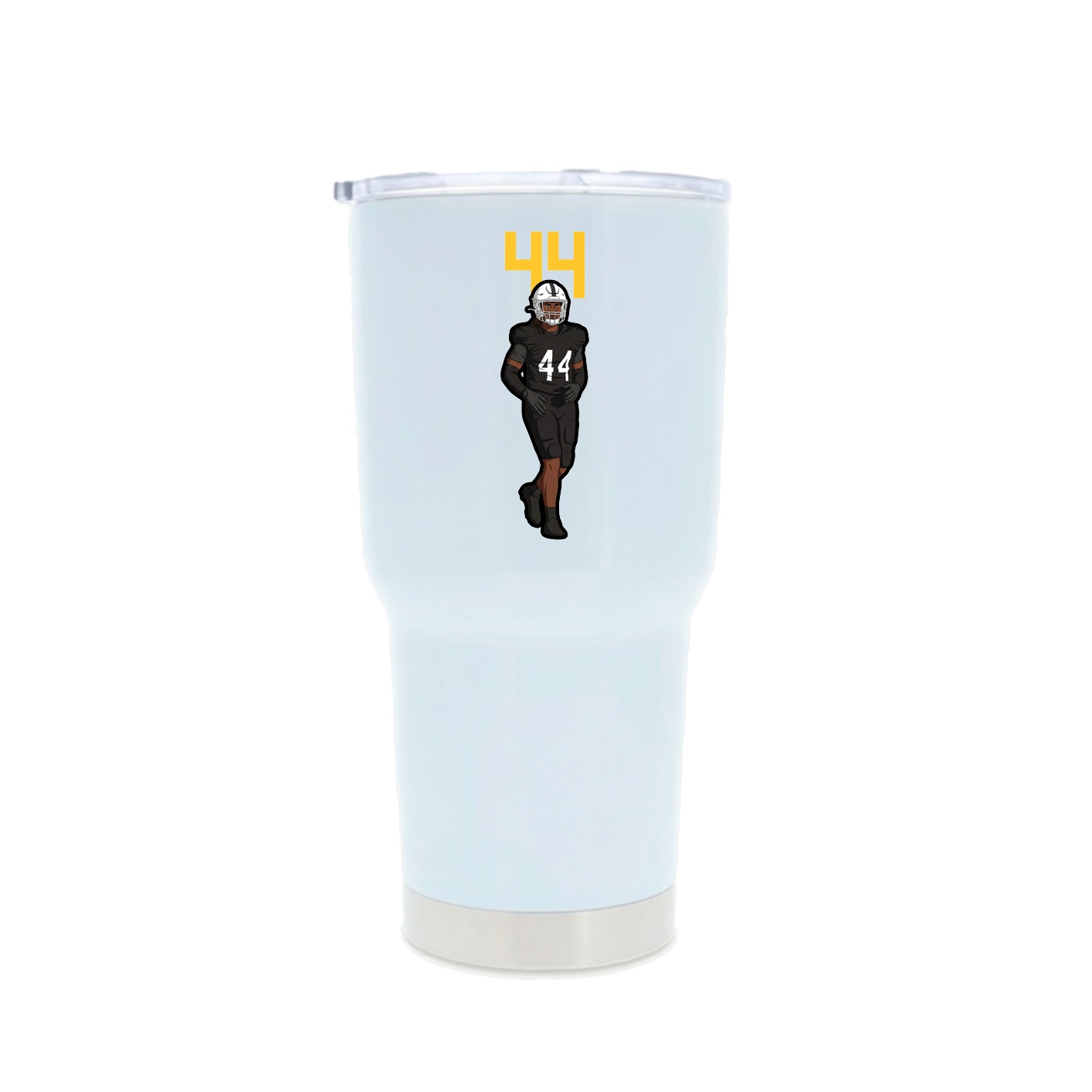 30oz Stainless Steel Tumbler — Number Top in White