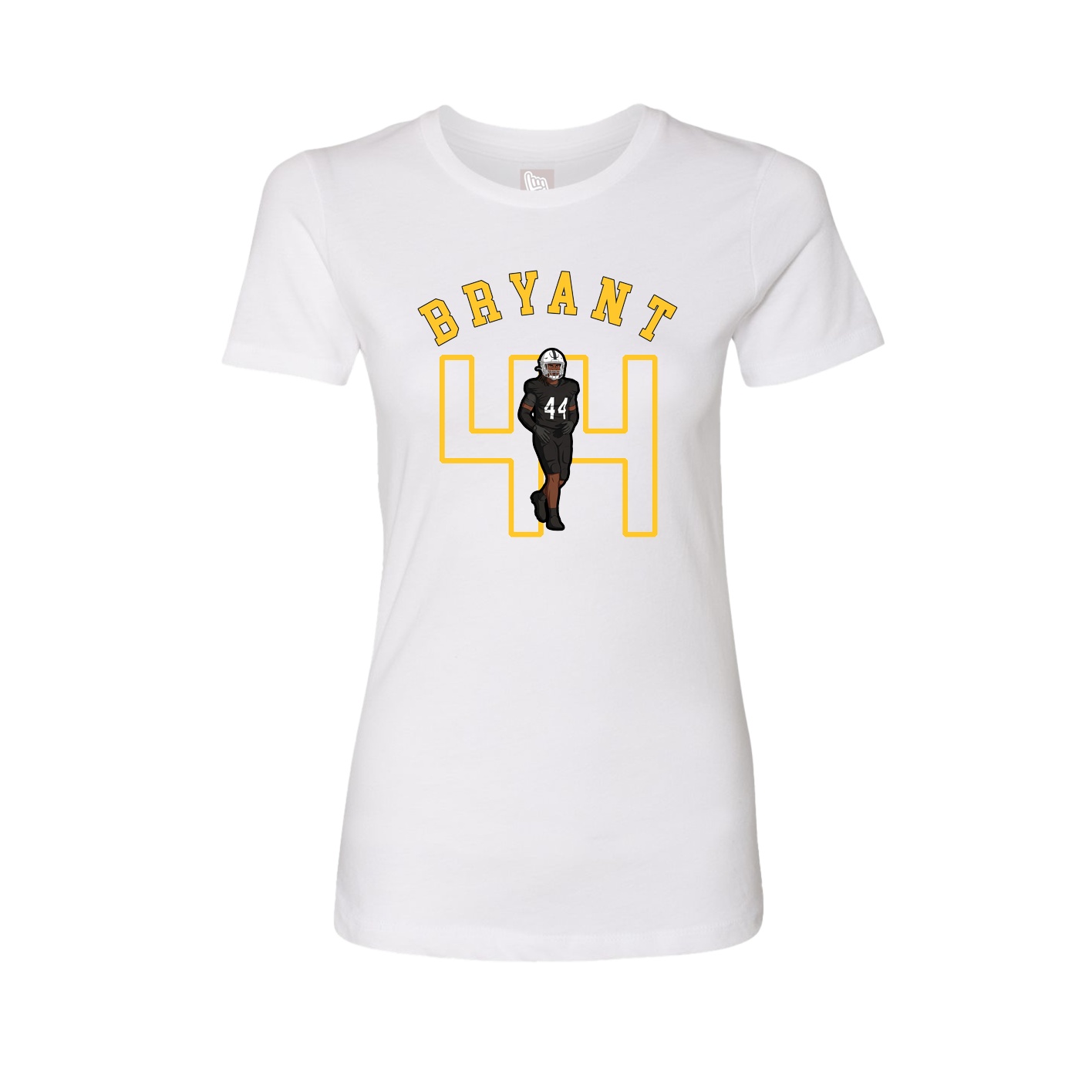Fitted Women's Tee — Shirsey Arch in White
