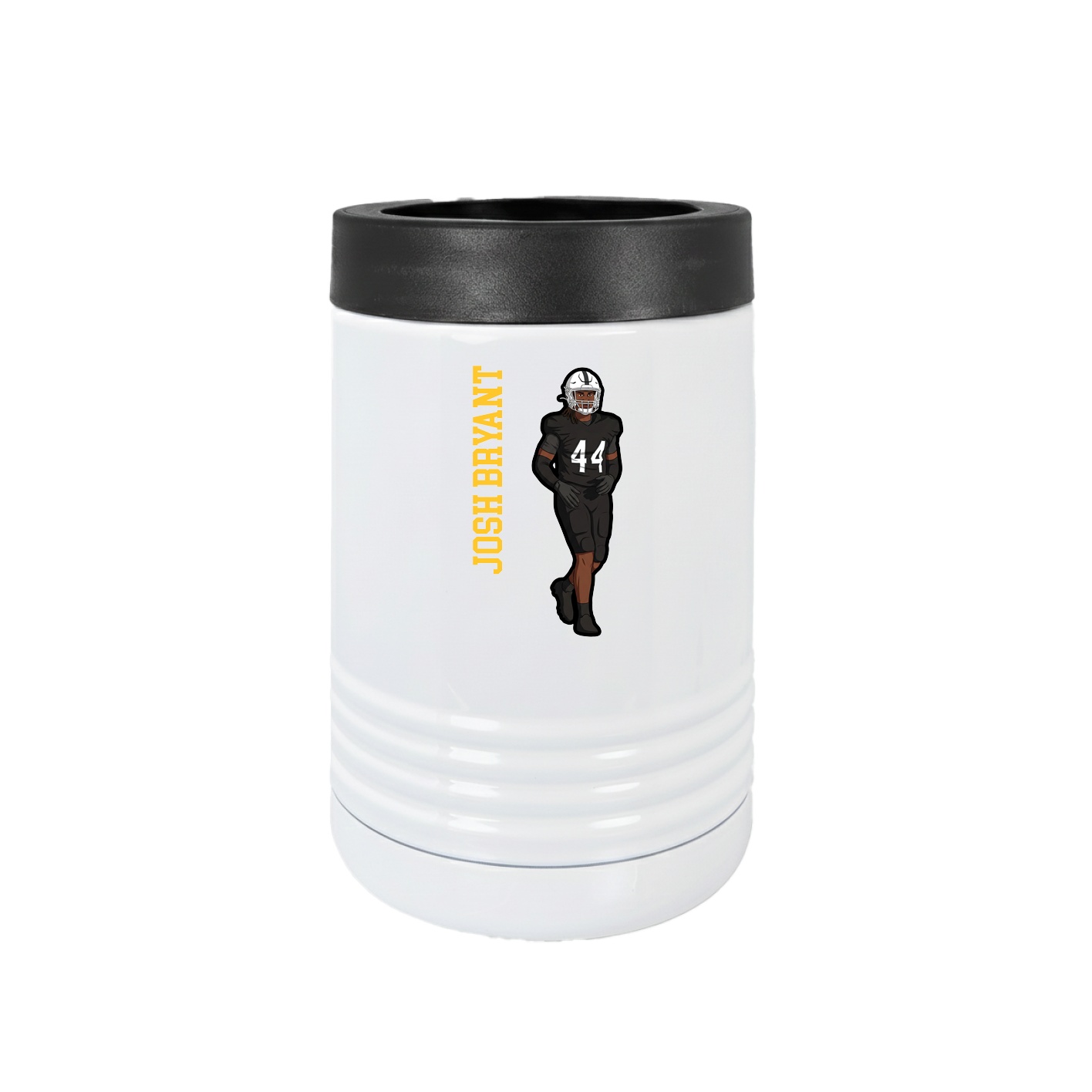 Beverage Holder — Name Vertical in White