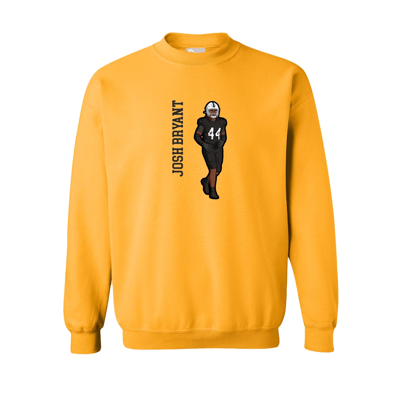 Fleece Crew — Name Vertical in Gold
