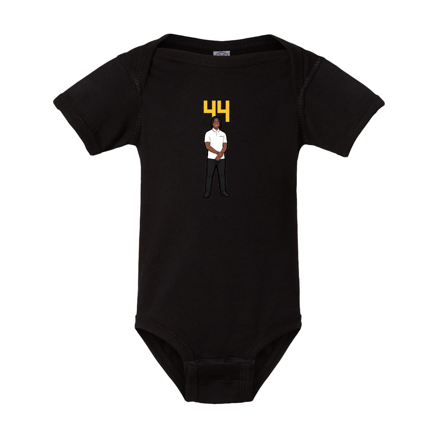 Baby Onesie — Number Top in Black