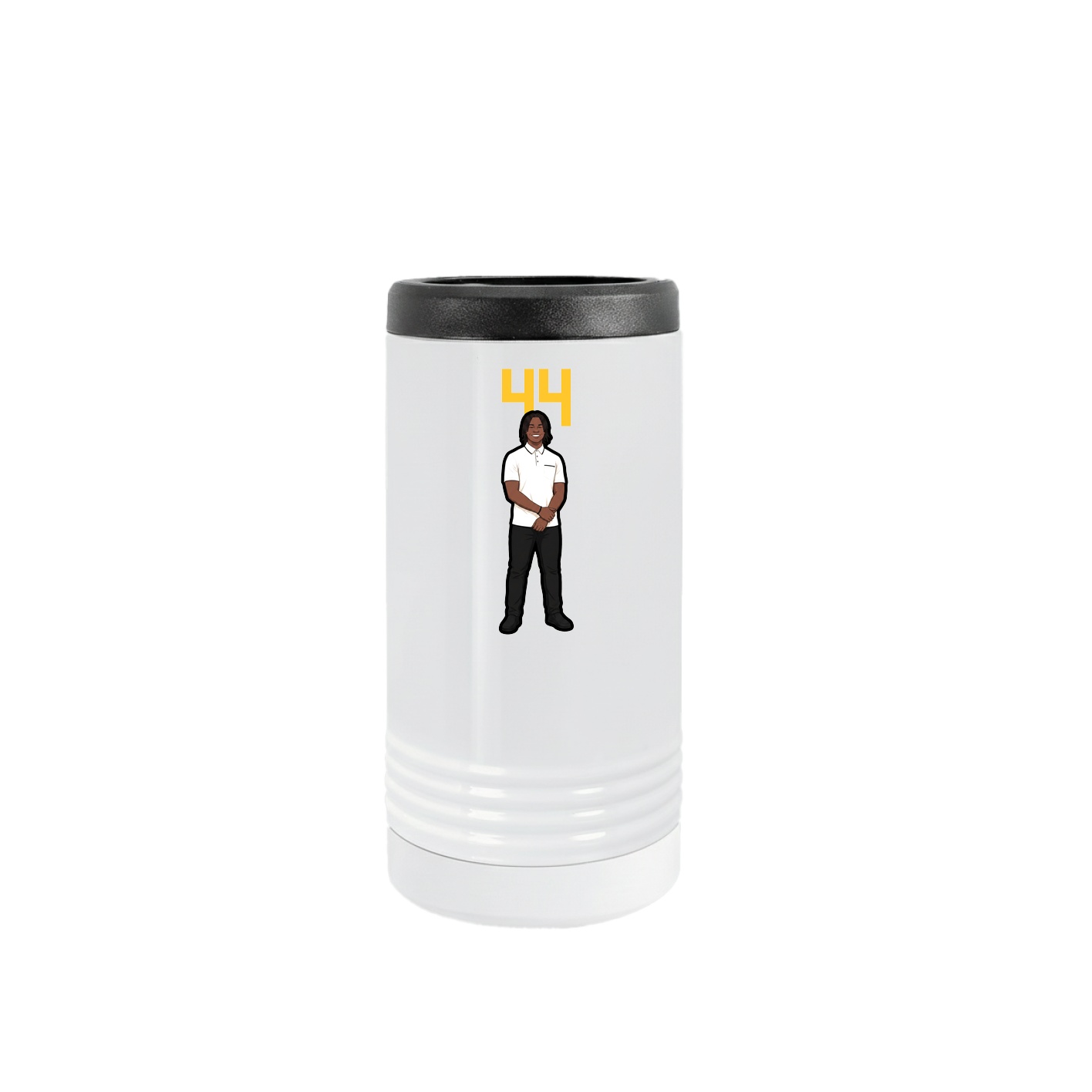 Slim Beverage Holder — Number Top in White