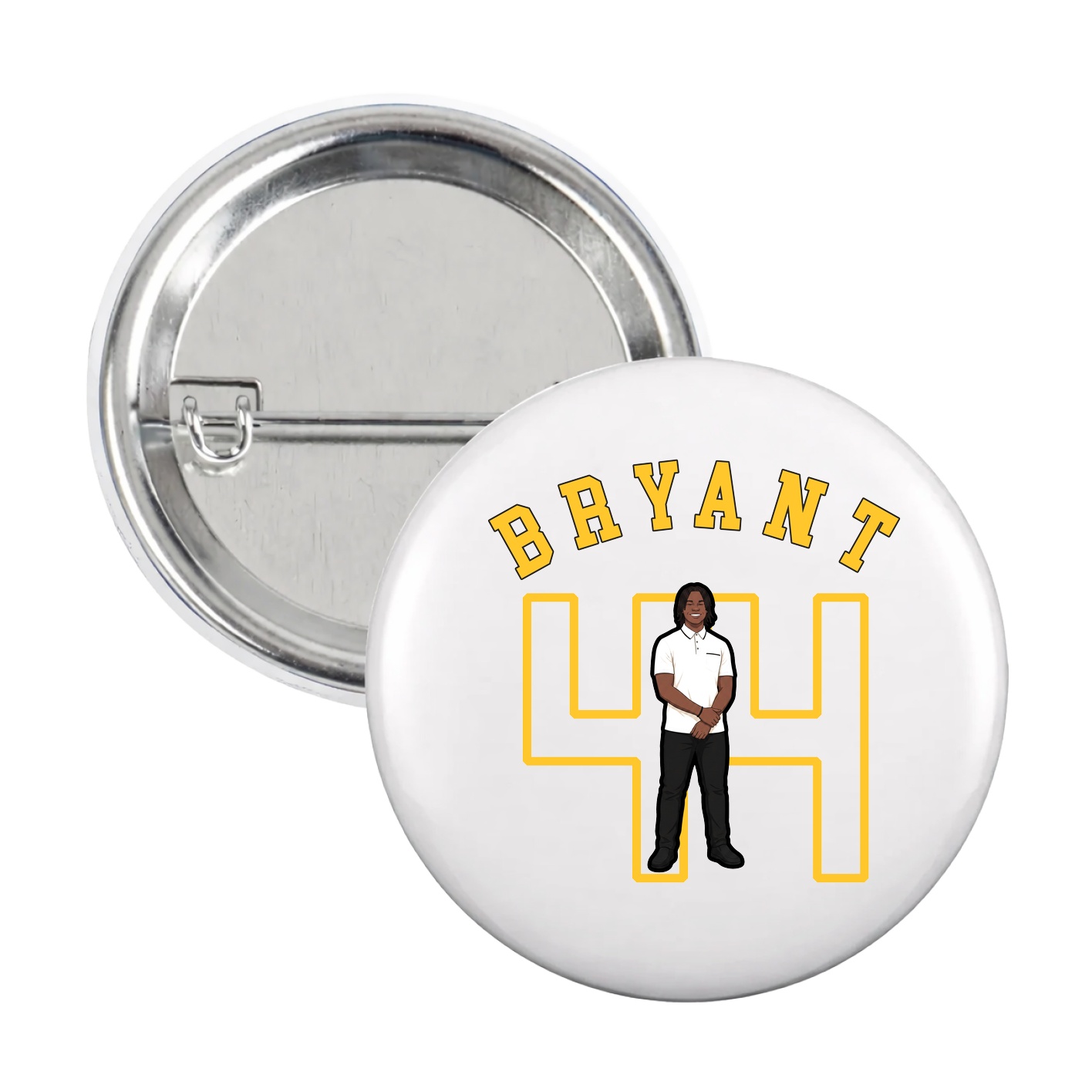 Game Day Button — Shirsey Arch in White