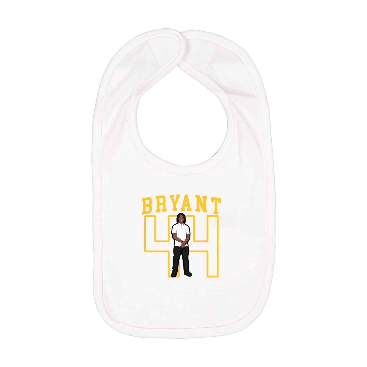 Infant Bib — Shirsey in White