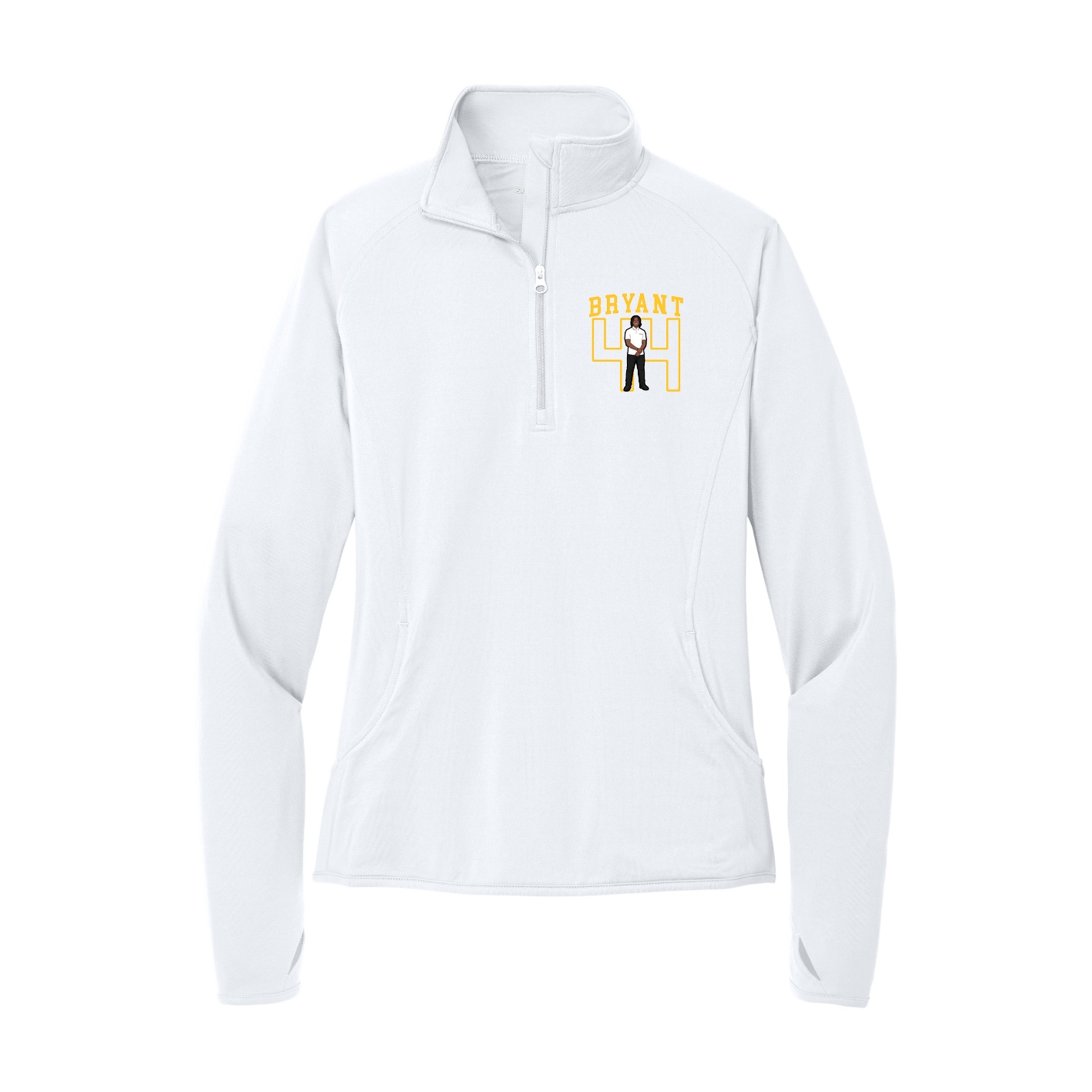 Women's Q-Zip Pullover — Shirsey in White