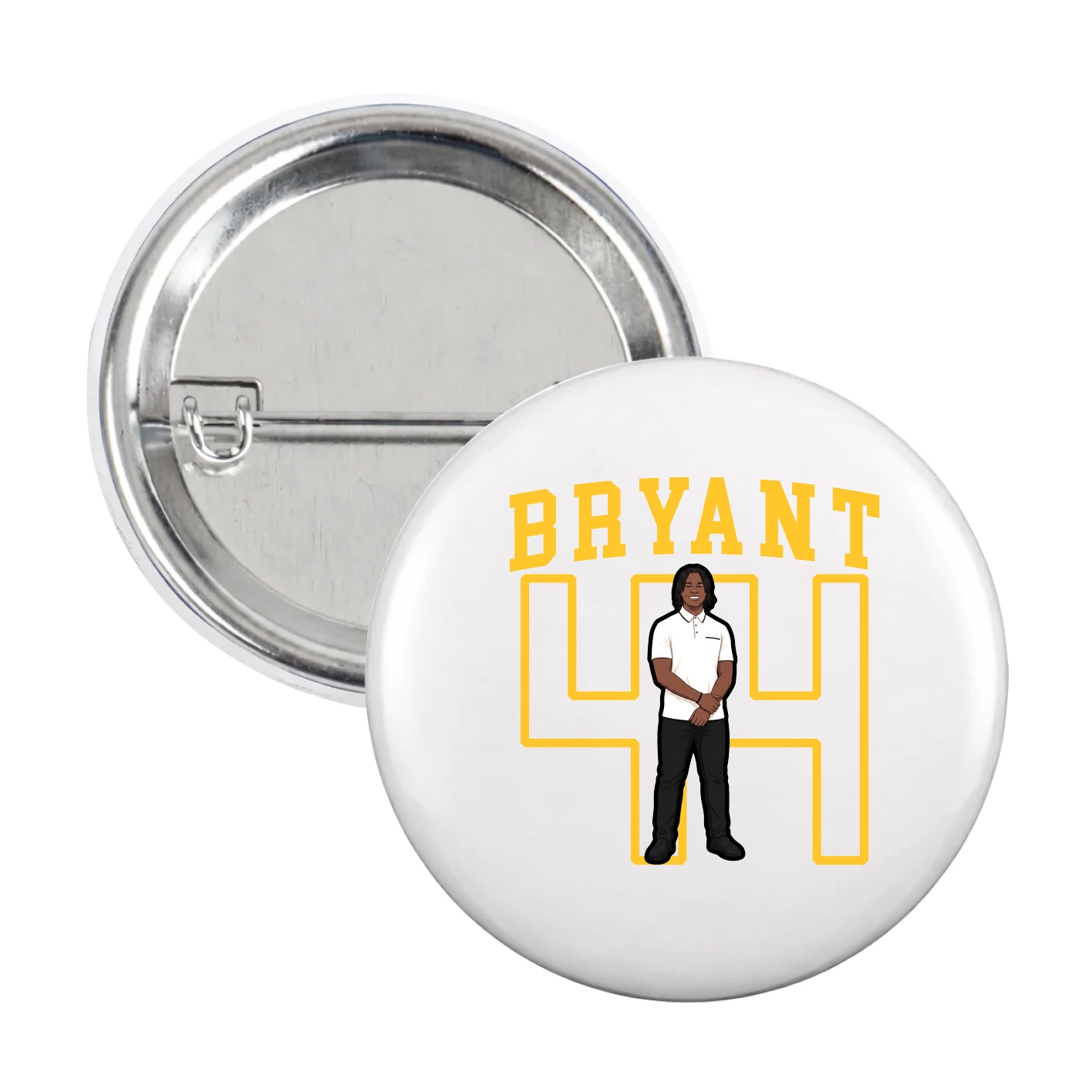 Game Day Button — Shirsey in White