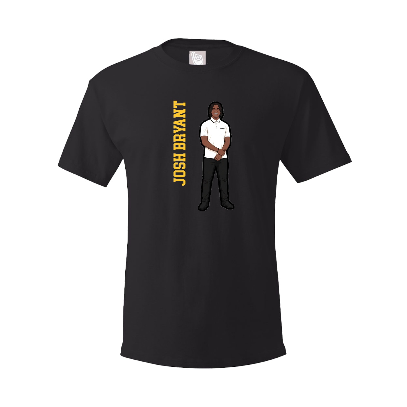 Tee — Name Vertical in Black