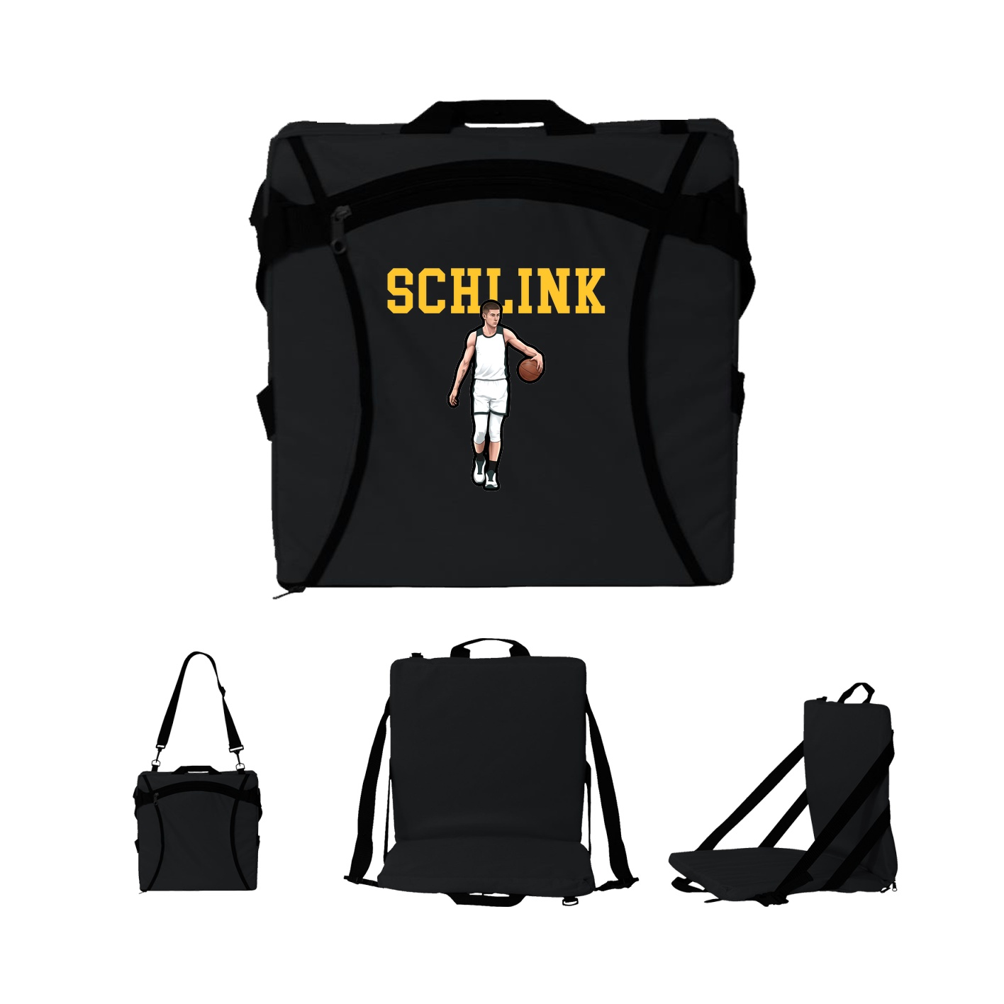 Folding Stadium Seat — Shirsey in Black