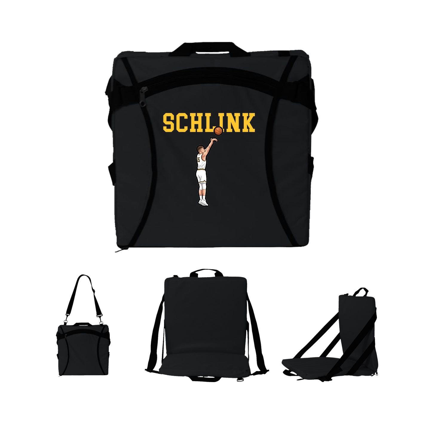 Folding Stadium Seat — Shirsey in Black