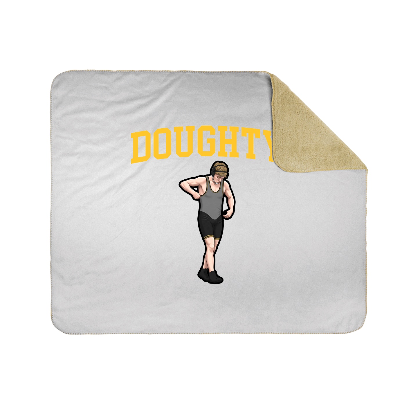 50x60 Sherpa Lined Throw Blanket