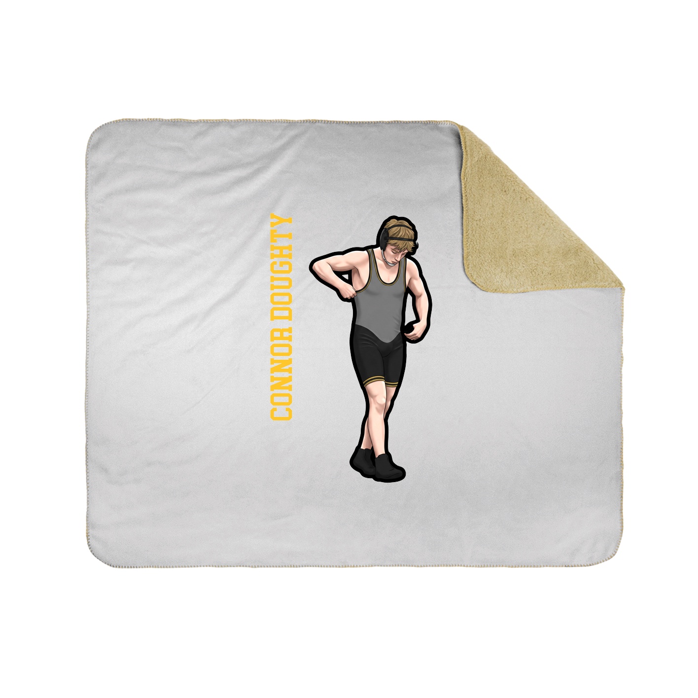 50x60 Sherpa Lined Throw Blanket